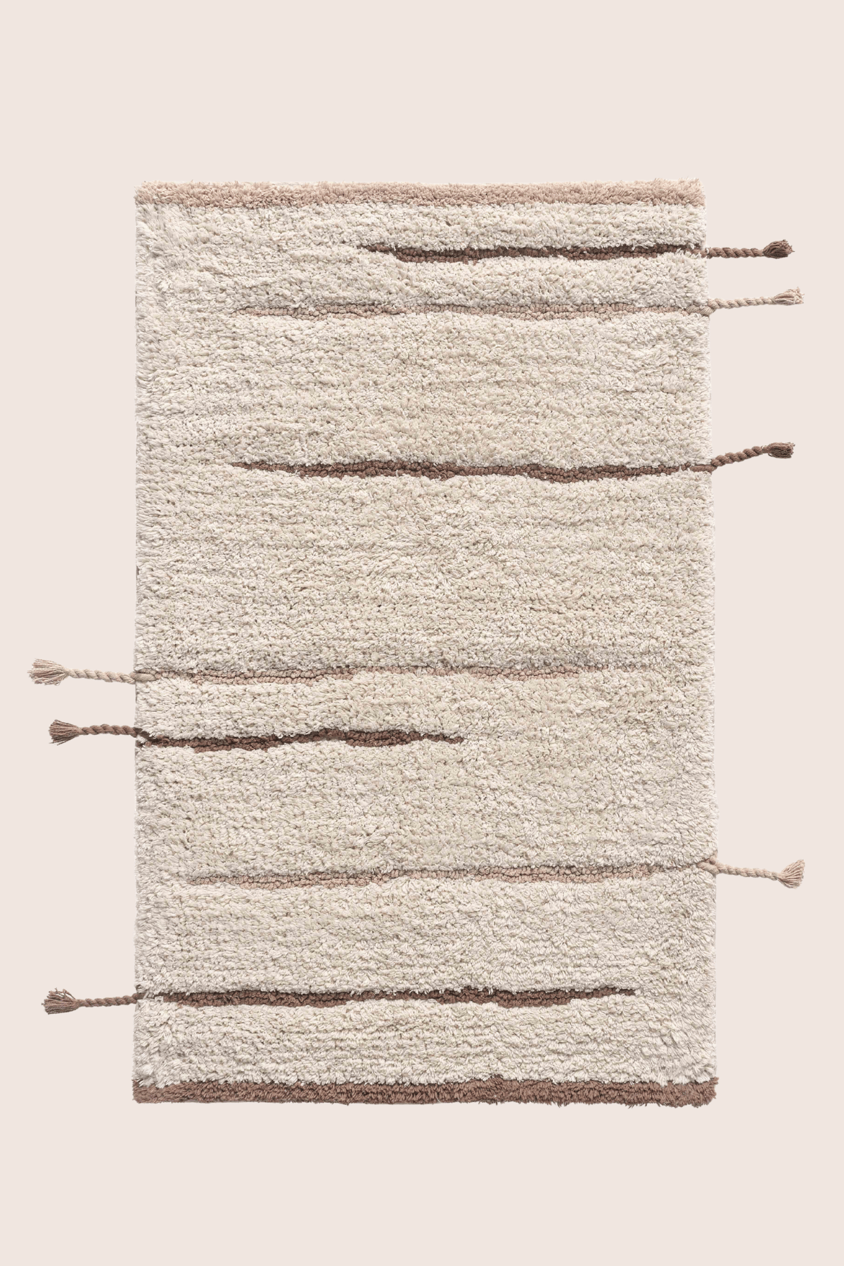 İRYA-Earth Tekli Banyo Paspası %100 Pamuk 50X80 Cm Kahverengi-Paspas-3-Milagron.com
