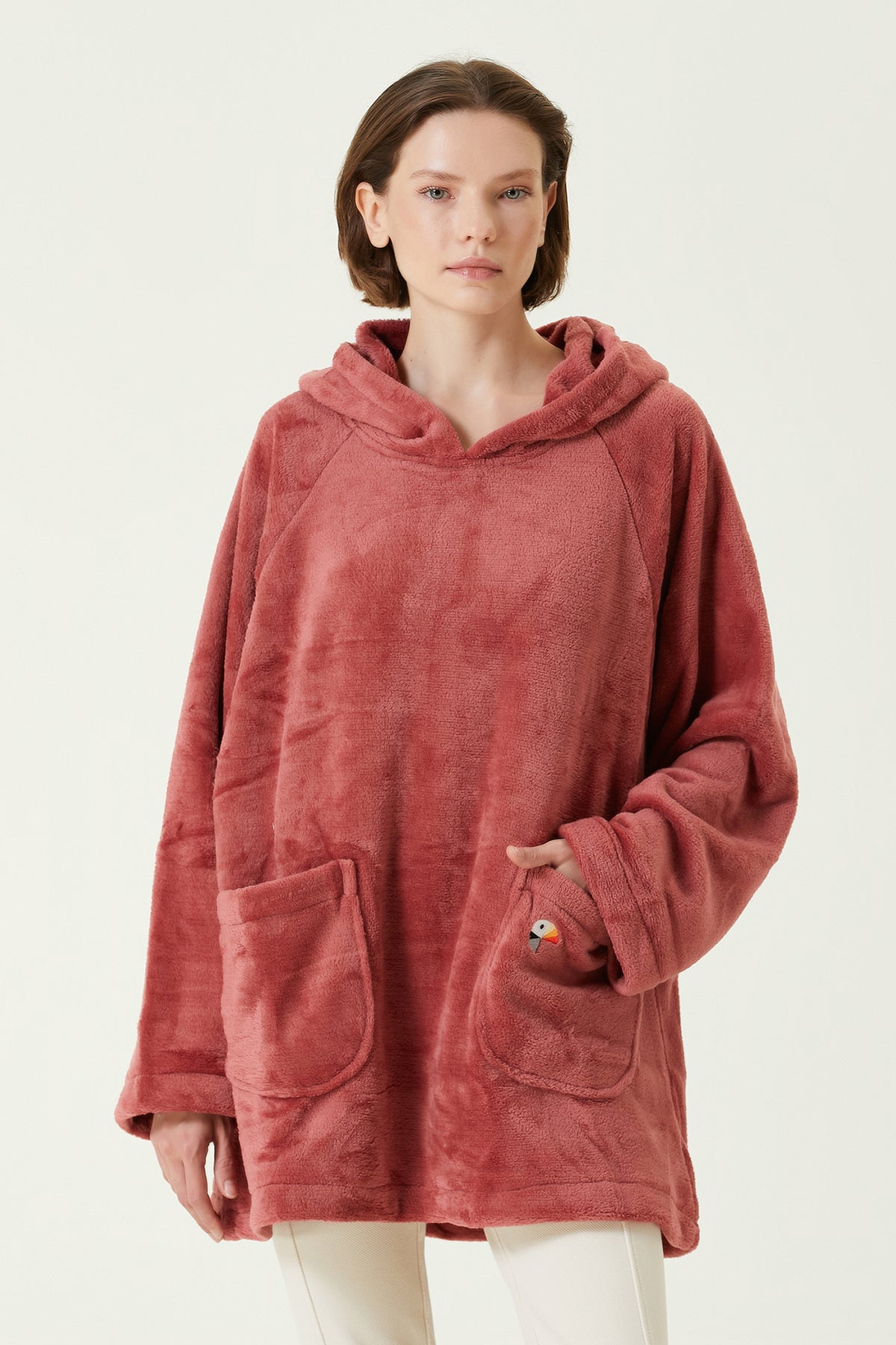 Irya-Es Parla Bloom Panço Kiremit-Giyilebilir Battaniye-1-Milagron.com