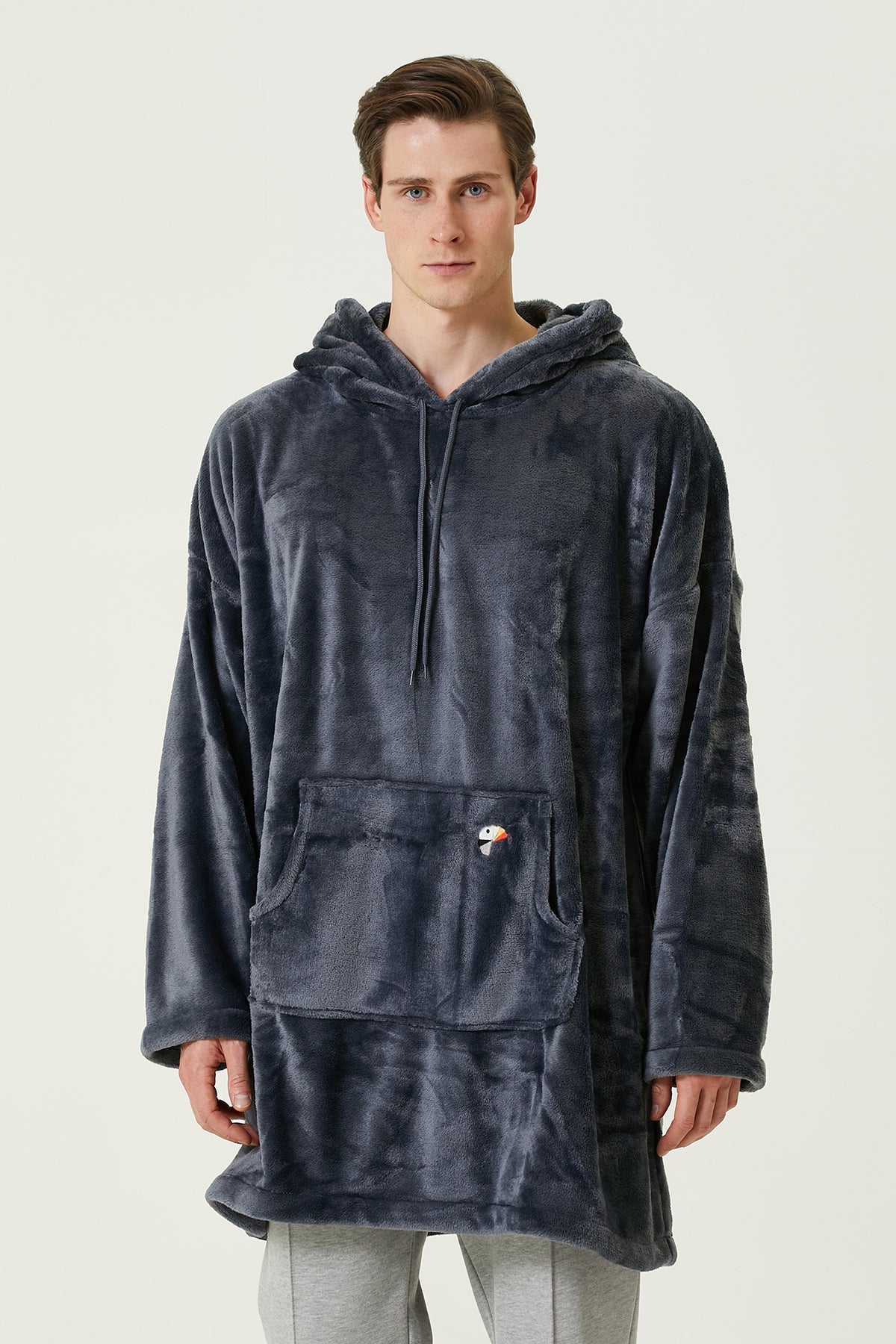 Irya-Es Parla Lexi Panço Antrasit-Giyilebilir Battaniye-2-Milagron.com