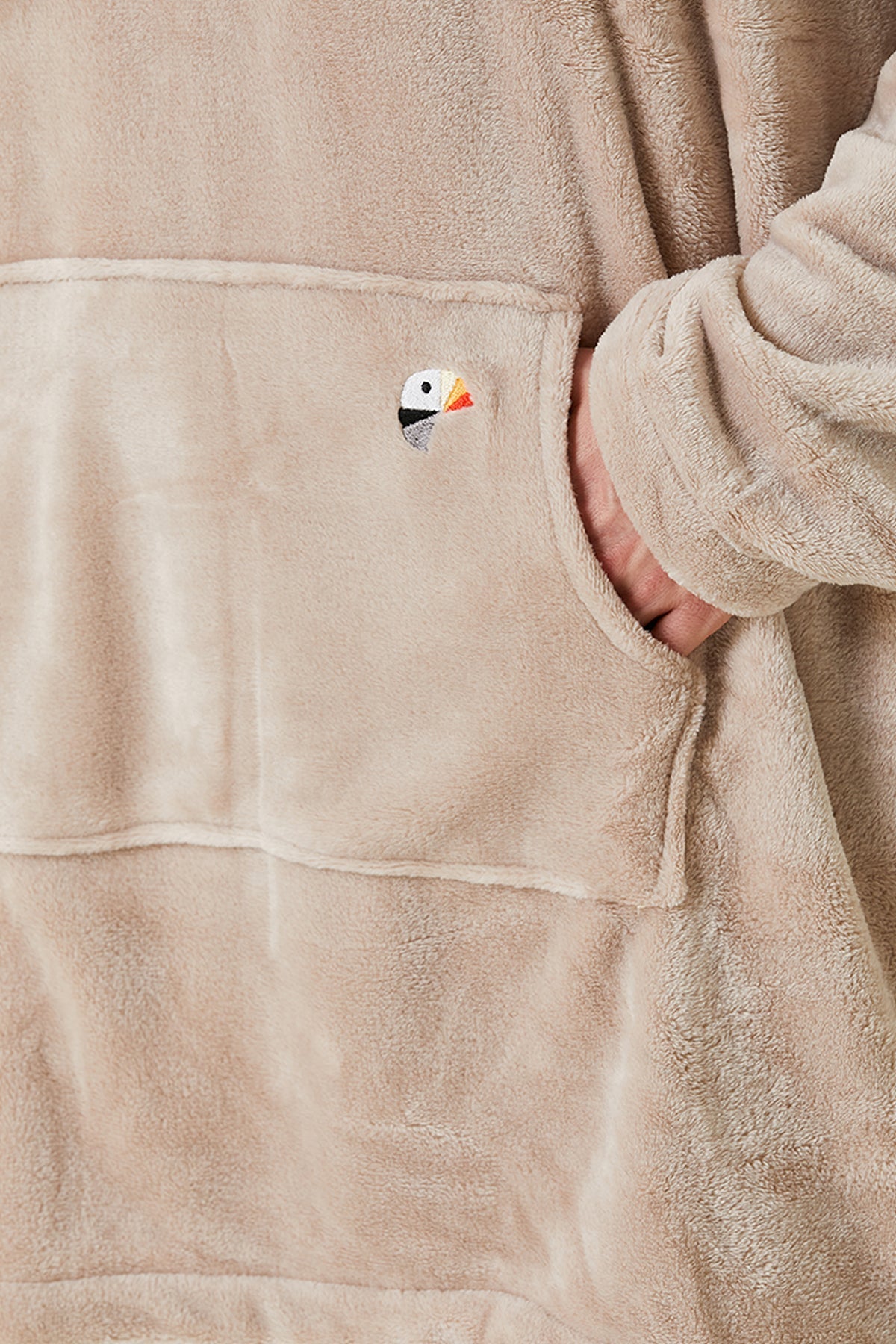 Irya-Es Parla Lexi Panço Bej-Giyilebilir Battaniye-6-Milagron.com