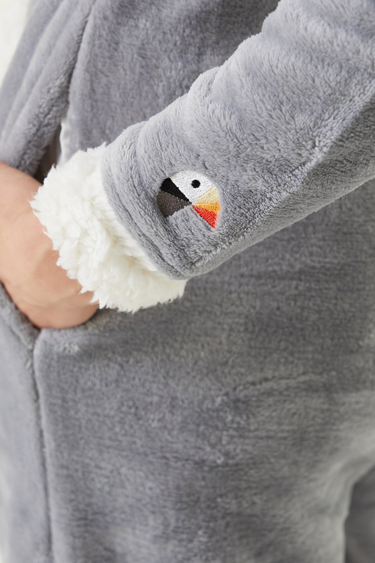 Irya-Es Parla Lole Tulum Gri-Giyilebilir Battaniye-4-Milagron.com