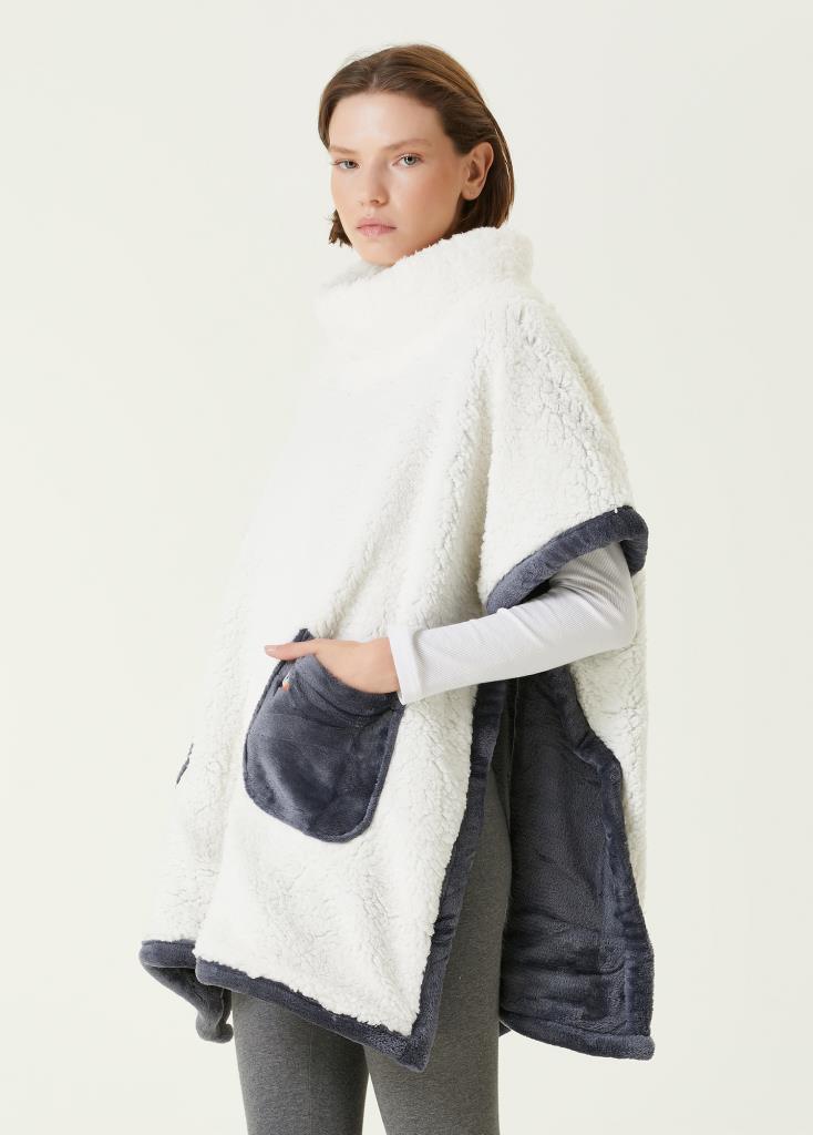 Irya-Es Parla Sierra Panço Antrasit Oversize-Giyilebilir Battaniye-2-Milagron.com