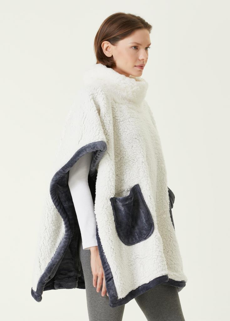 Irya-Es Parla Sierra Panço Antrasit Oversize-Giyilebilir Battaniye-3-Milagron.com