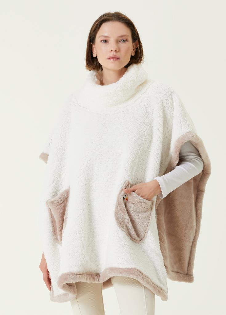 Irya-Es Parla Sierra Panço Bej Oversize-Giyilebilir Battaniye-1-Milagron.com