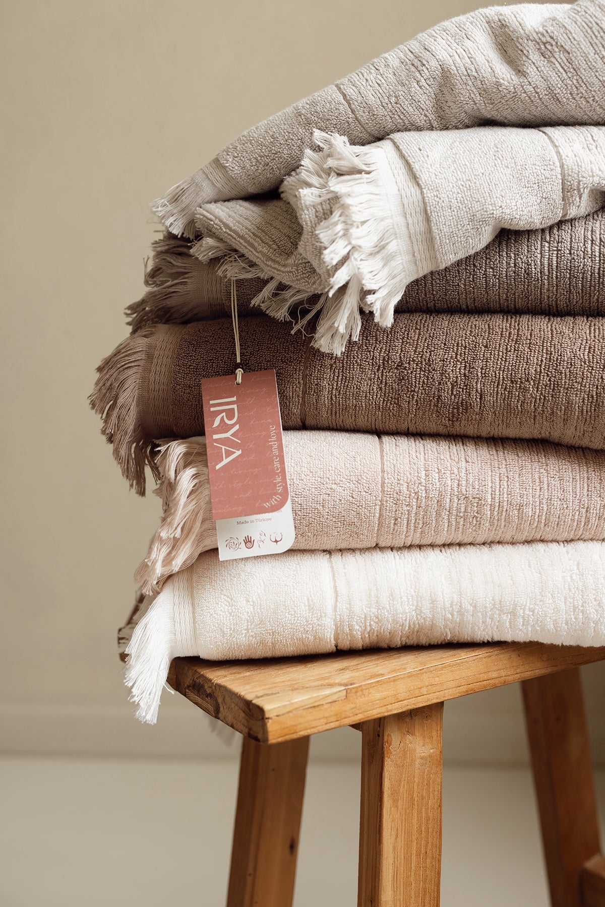 Fiona %100 Pamuk Havlu 50X90 Cm Soft Stone