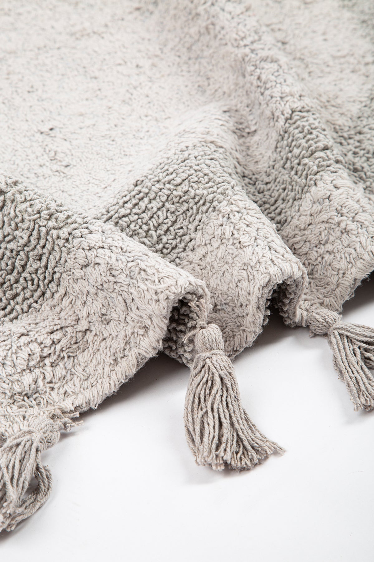 Irya-Hana 2’li Takım Banyo Paspası %100 Pamuk 40x60 + 60x90 Gri-Banyo Paspası-6-Milagron.com