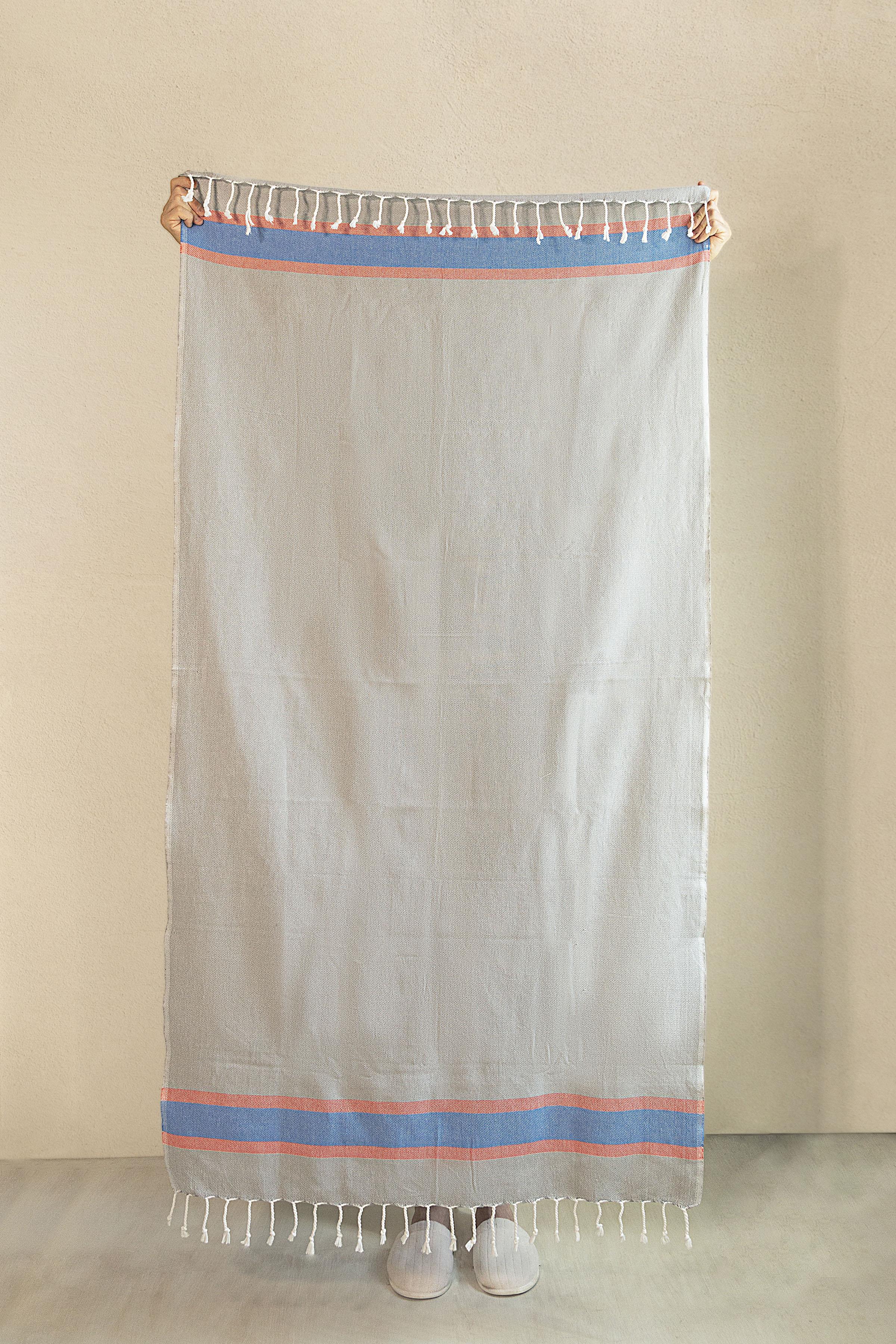 Irya-Ilya Peştemal Gri 90x170-Peştamal-1-Milagron.com