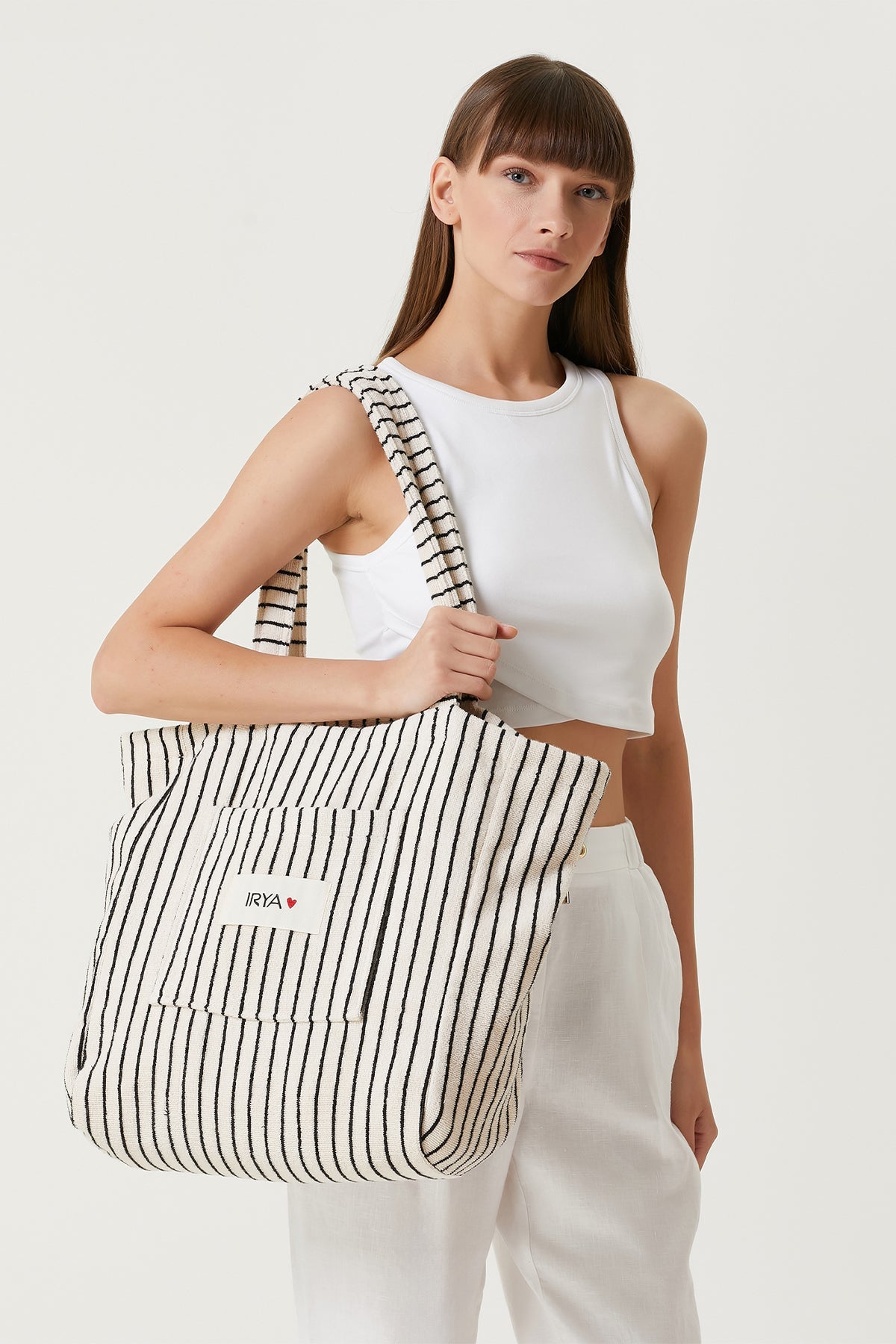 Irya-In Lines İpliği Boyalı Büyük çanta-Büyük Çanta-1-Milagron.com