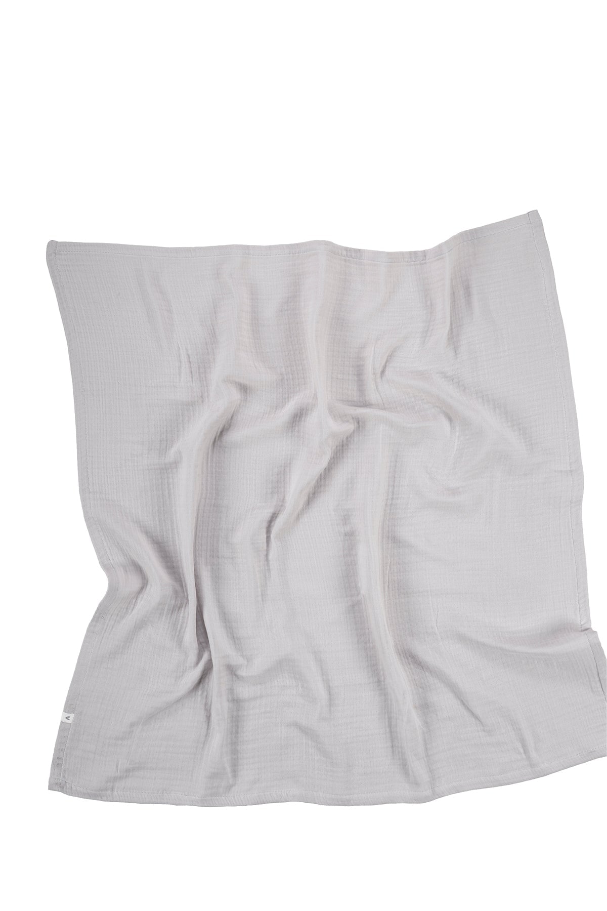 Irya-Joy Of Colors Organik Pamuk 4 Katlı Müslin Yatak örtüsü Gri 100x100-Bebek Battaniyesi-7-Milagron.com