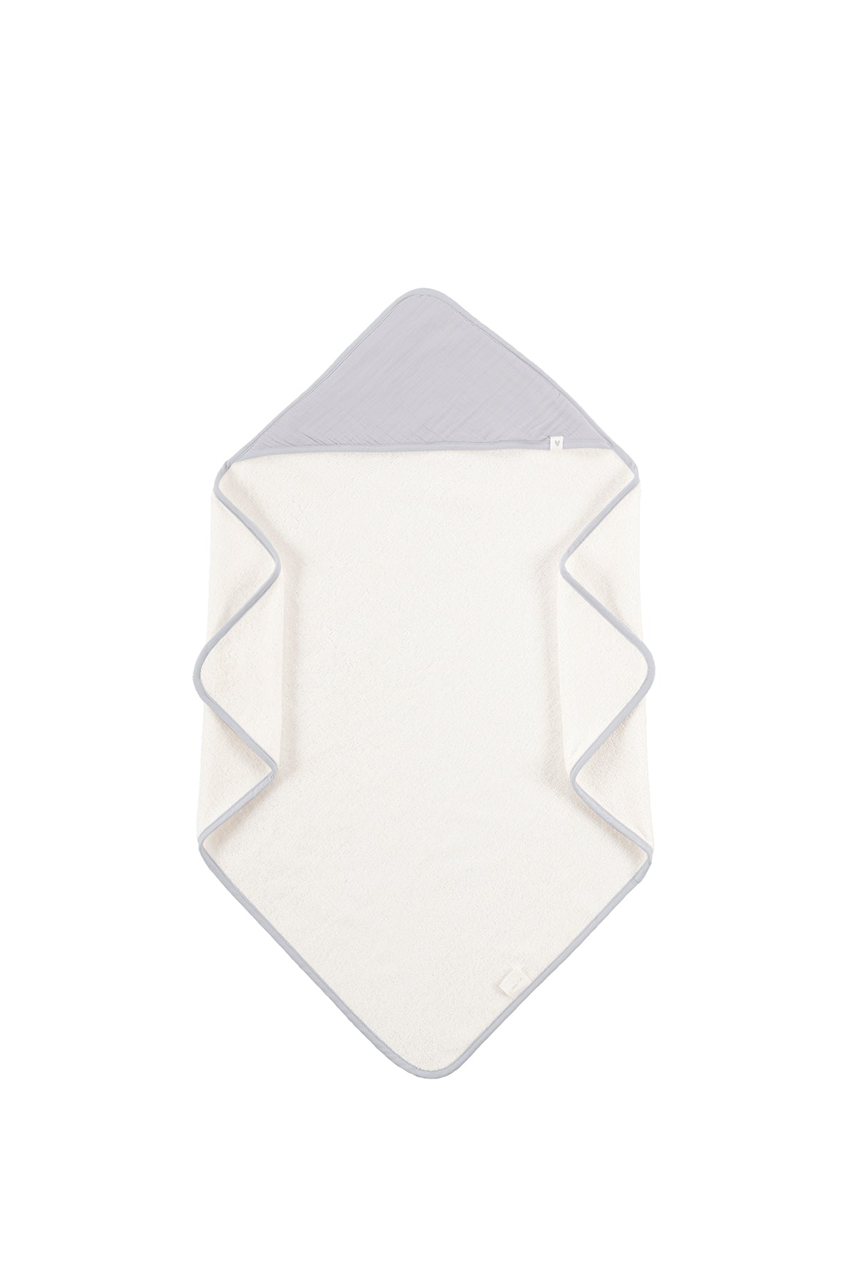 İRYA-Joy Of Colors Organik Pamuk Müslin Bebek Kundak Gri 75X75-Kundak-4-Milagron.com