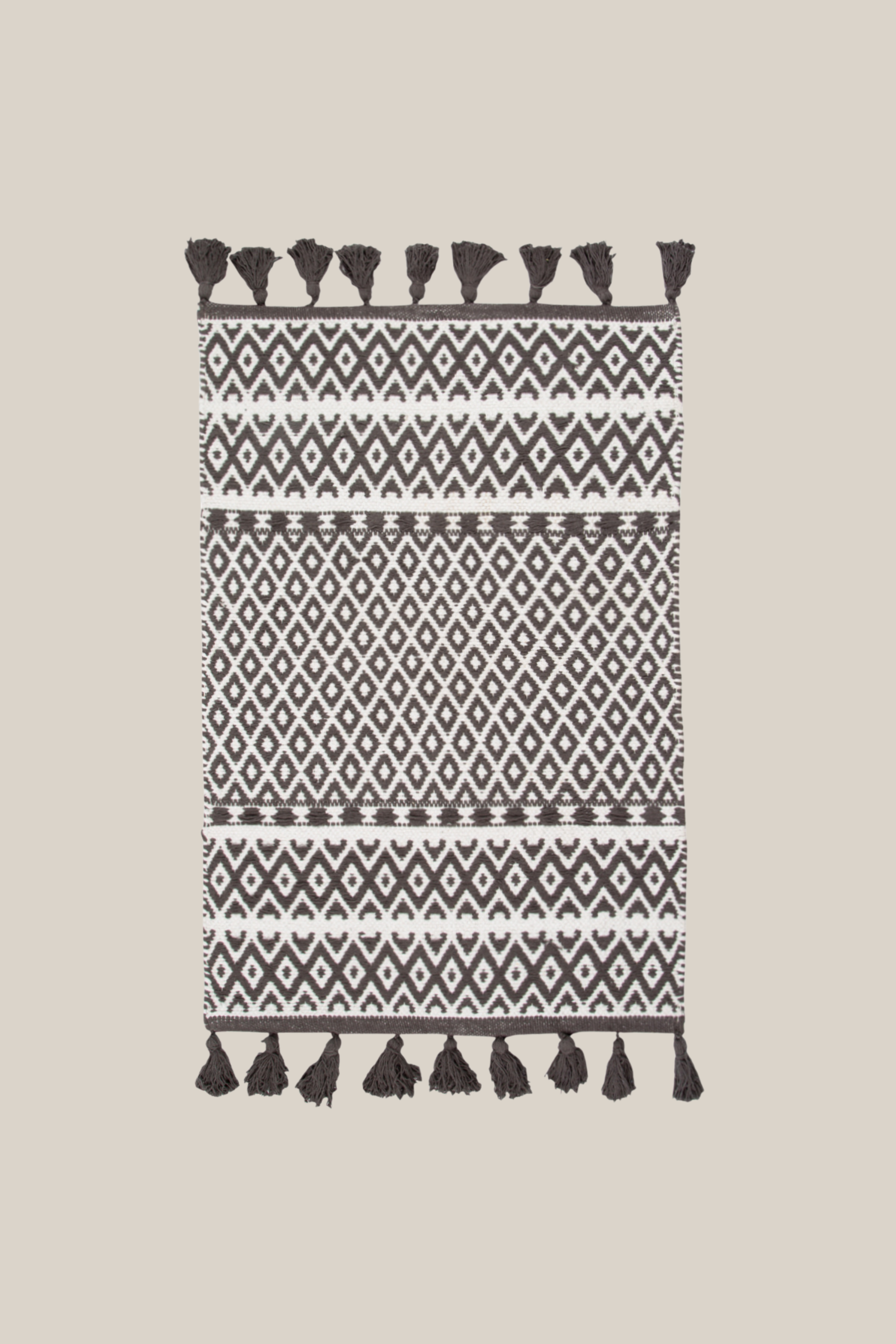 Irya-King Tekli Banyo Paspası %100 Pamuk 60x90 Antrasit-Banyo Paspası-2-Milagron.com