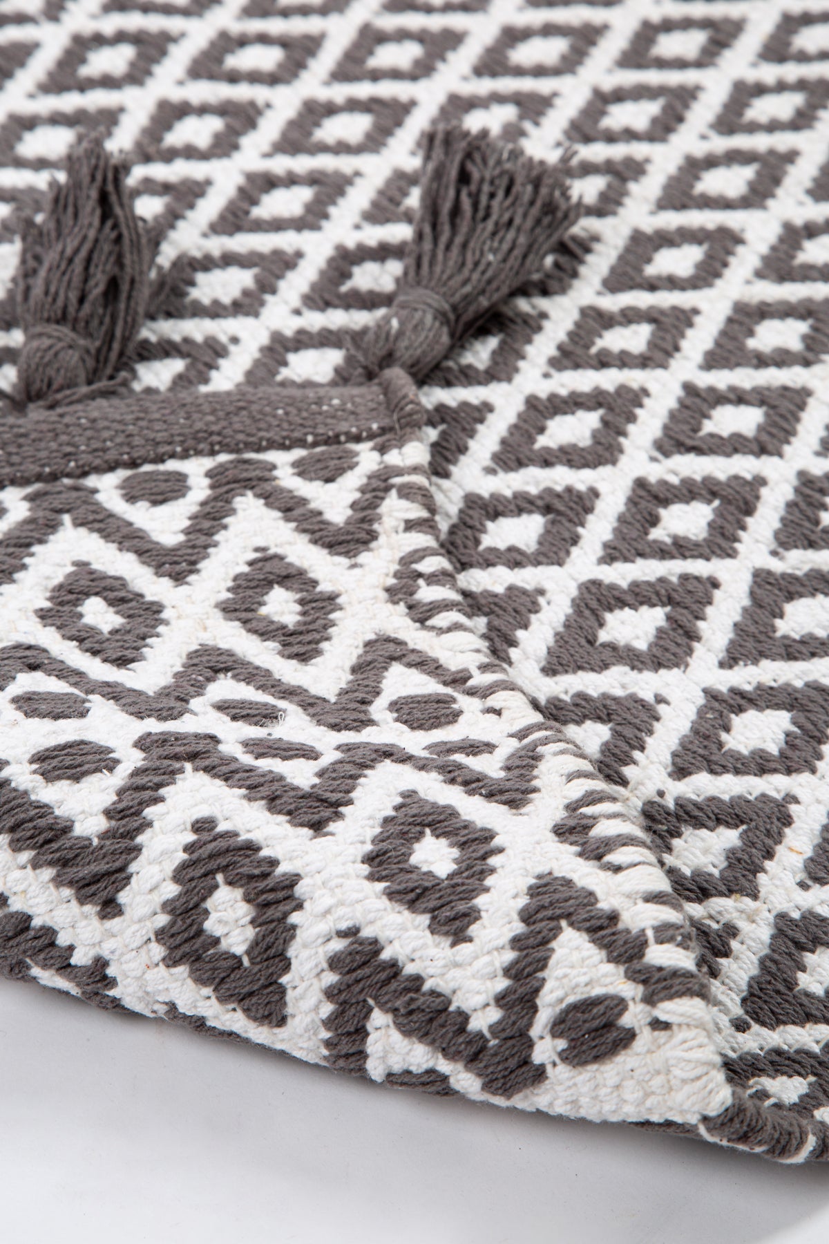 Irya-King Tekli Banyo Paspası %100 Pamuk 60x90 Antrasit-Banyo Paspası-7-Milagron.com