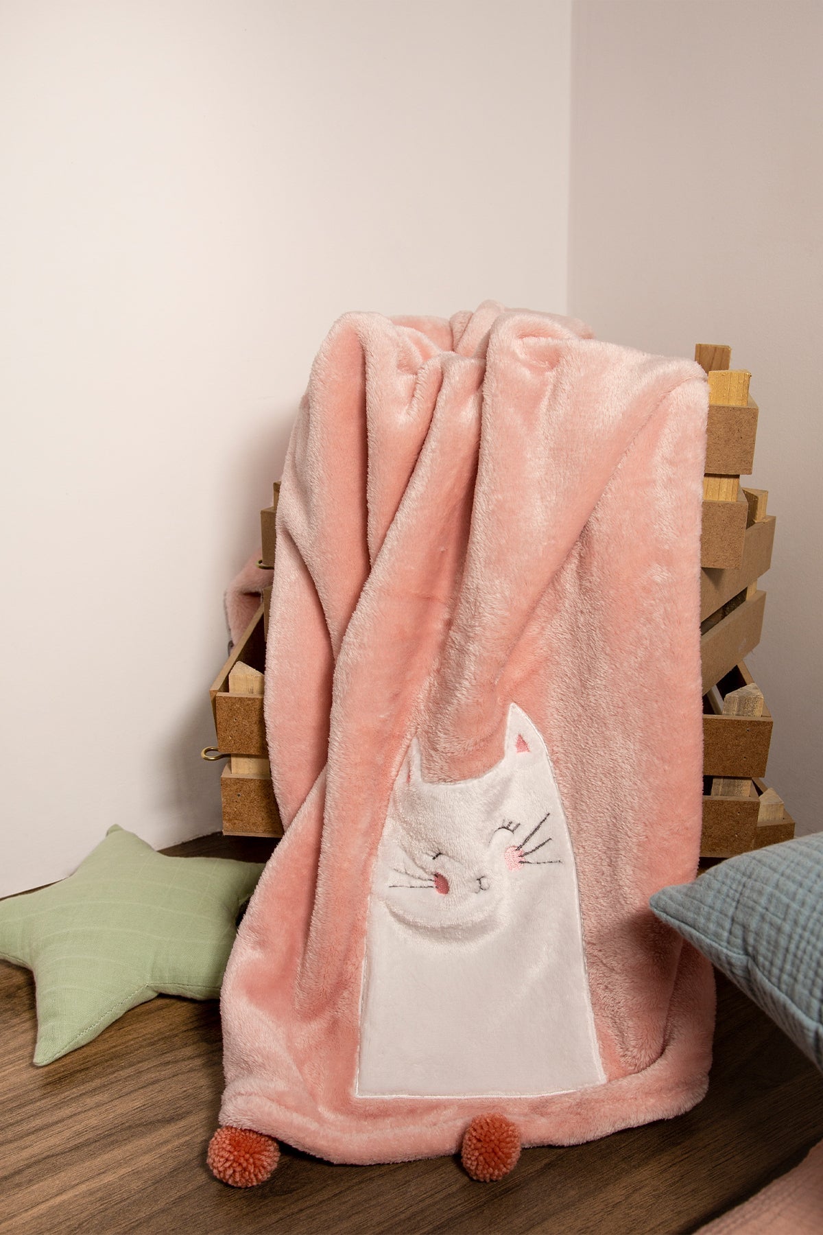 Irya-Kitty Battaniye 75x120-Bebek Battaniyesi-1-Milagron.com