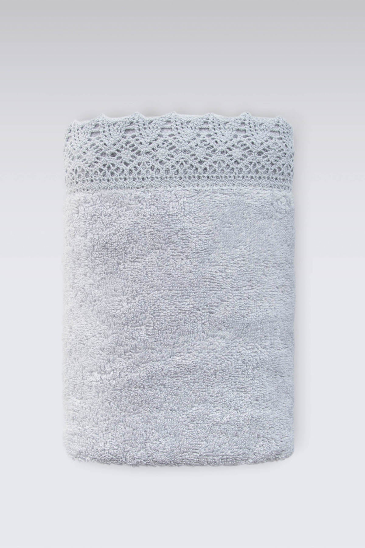 Irya-Lacy Banyo Havlusu 90x150 Cm Gri-Havlu-1-Milagron.com