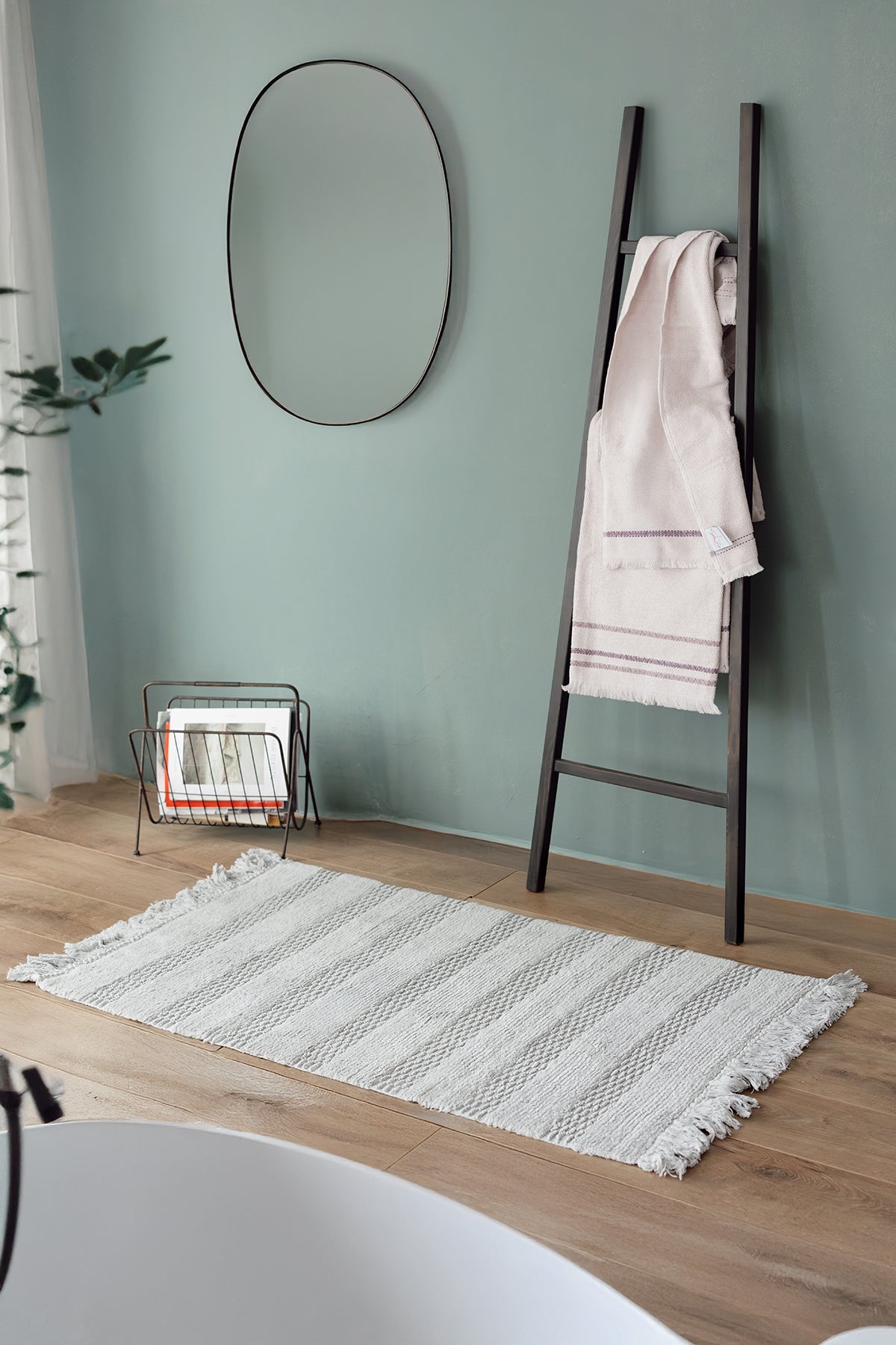 İRYA-Lampetie | Balena Tekli Banyo Paspası 70X120 Gri-Paspas-3-Milagron.com