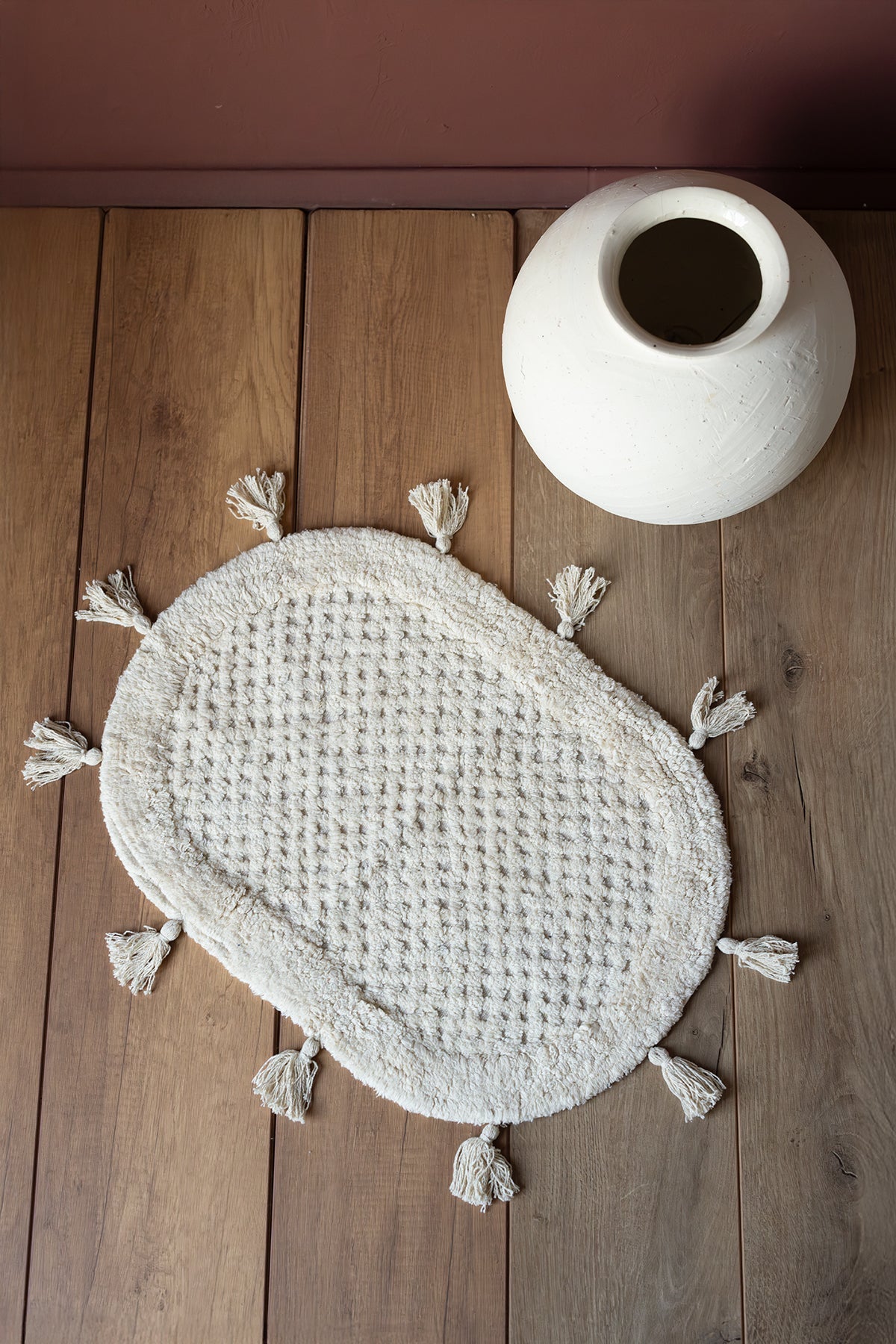 İRYA-Lampetie | Elora Tekli Banyo Paspası 40X60 Bej-Paspas-1-Milagron.com