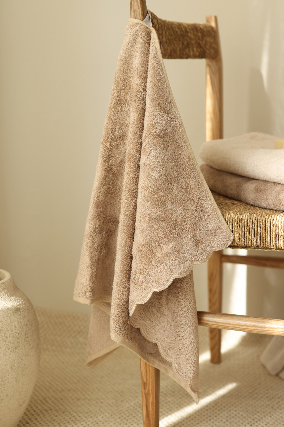 İRYA-Lindy Bambu El Havlusu 50x90 Cm Bej-Havlu & Peştamal-1-Milagron.com