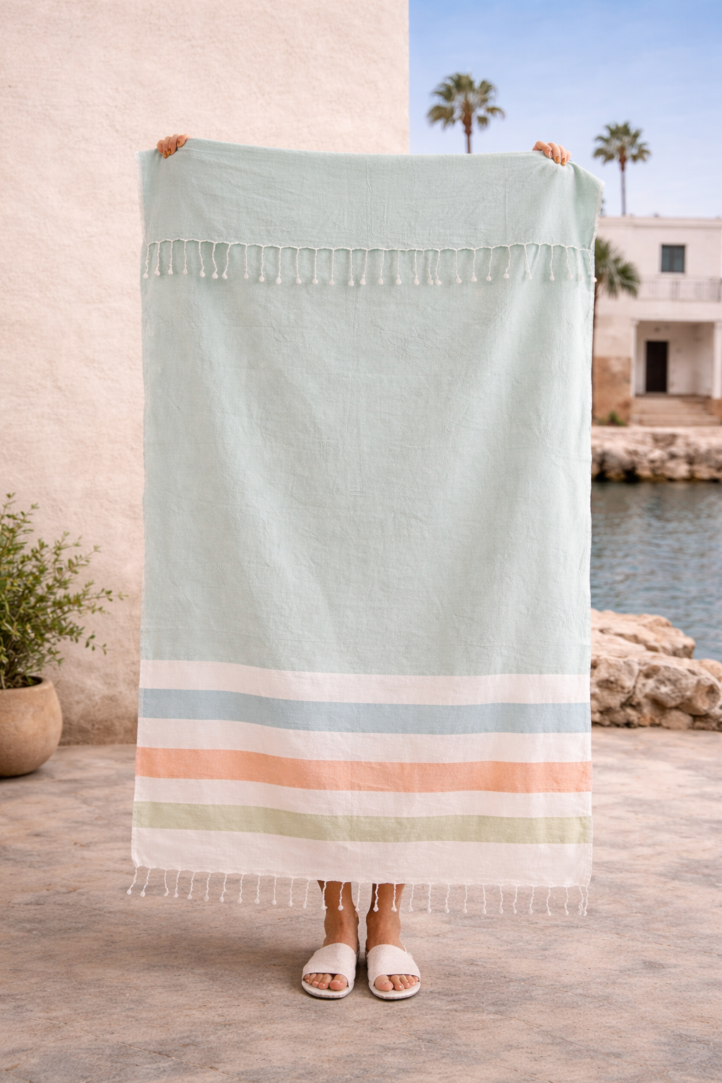 İRYA-Lius Peştemal Mavi 90X170-Havlu & Havlu Setleri-1-Milagron.com