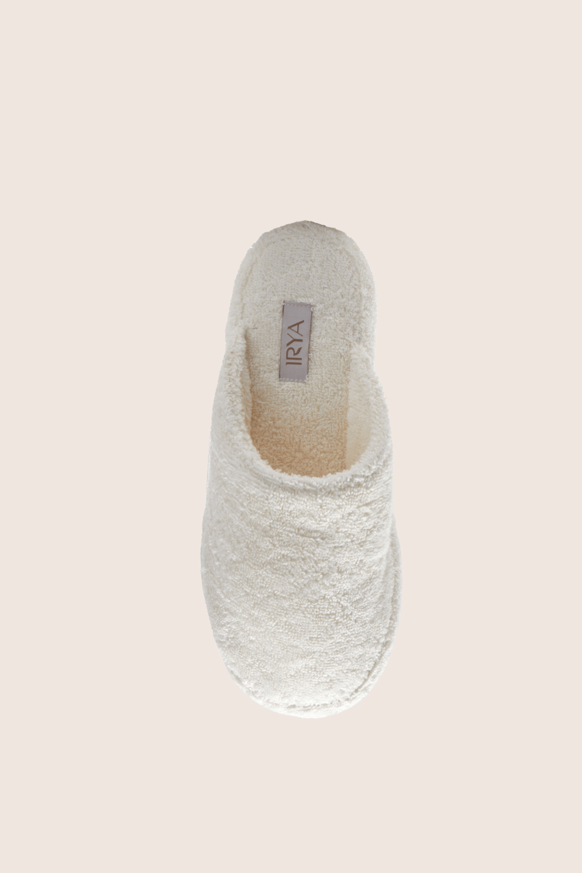 İRYA-Marble Unisex Kalın Tabanlı Havlu Terlik Krem-Sandalet & Terlik-4-Milagron.com
