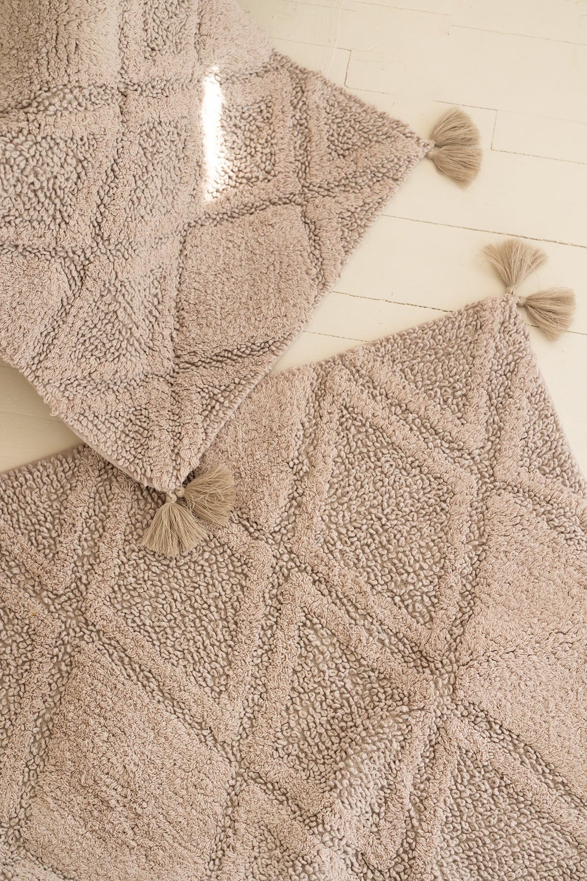 İRYA-Maxi 2’Li Takım Banyo Paspası %100 Pamuk 40X60 + 60X90 Gri-Banyo Paspası-2-Milagron.com