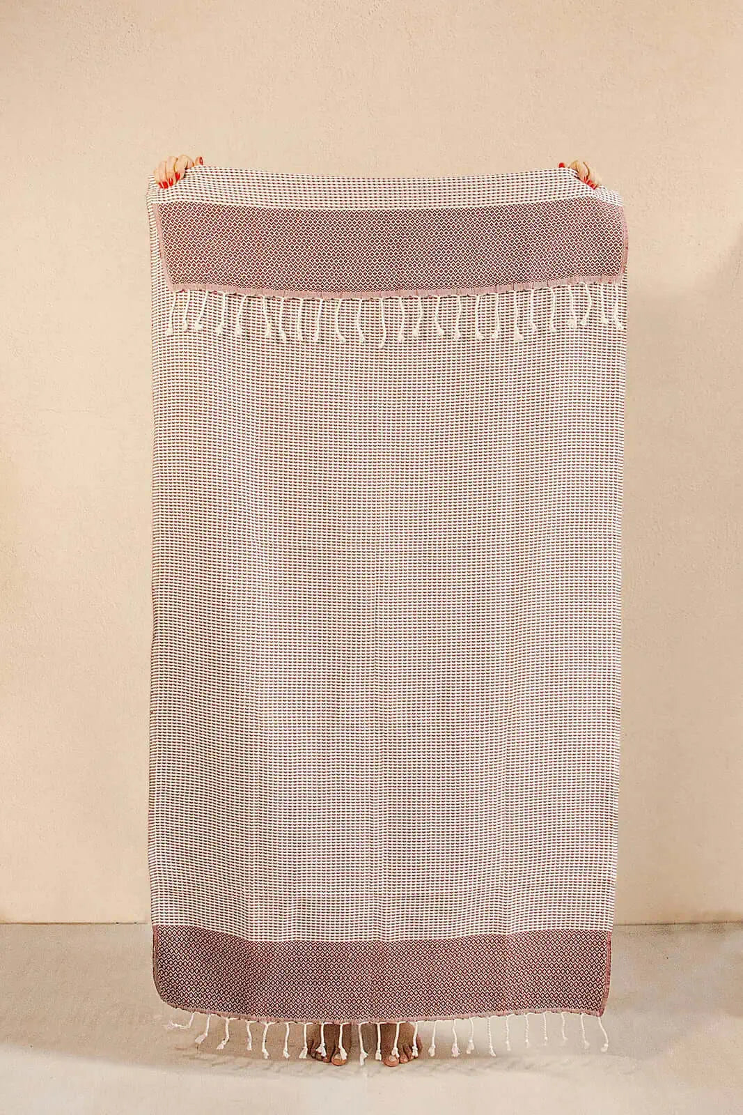İRYA-Mia Peştamal 90X170 Kırmızı-Havlu & Havlu Setleri-2-Milagron.com