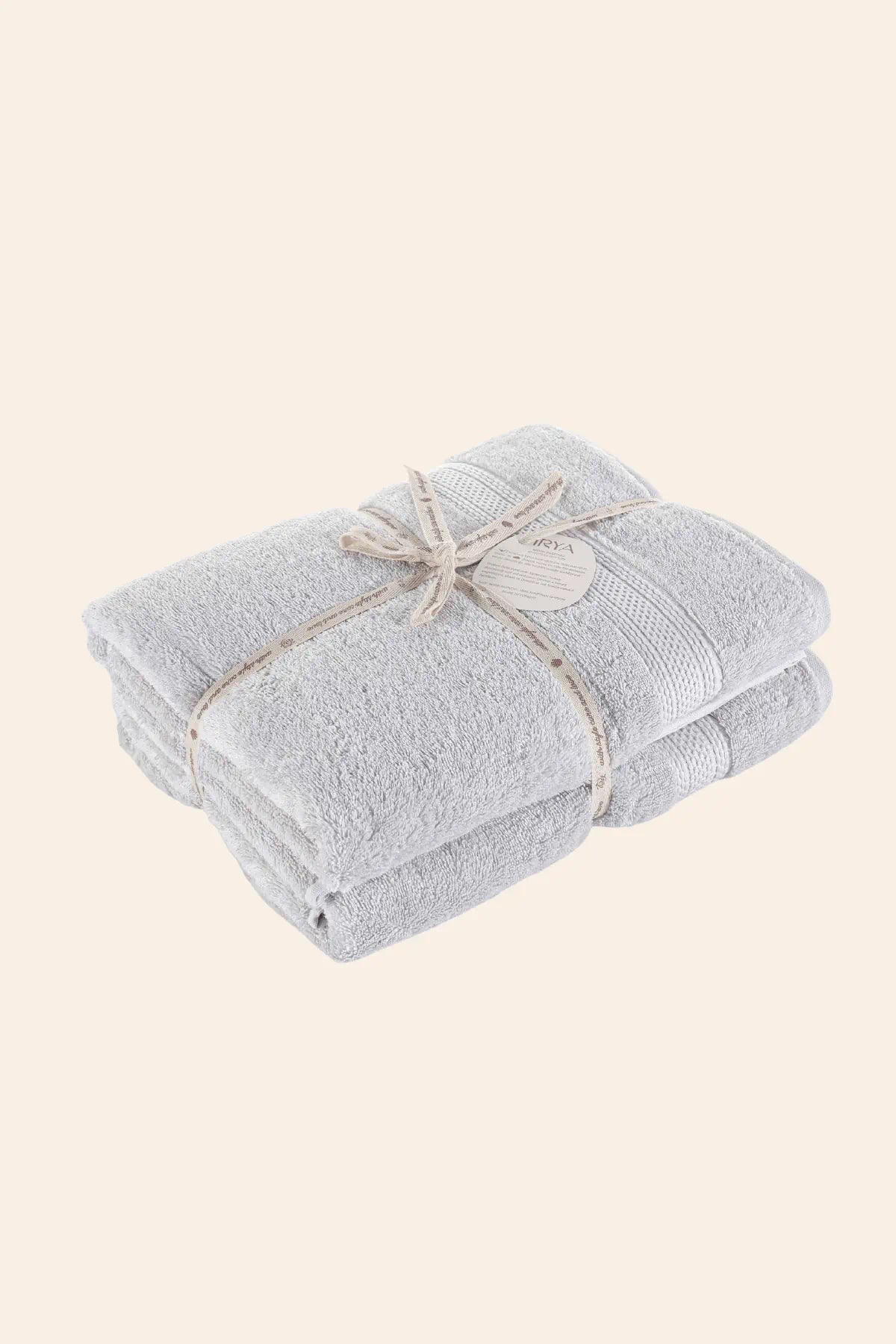 Mısır %100 Mısır Pamuğu Havlu Seti Cool Grey