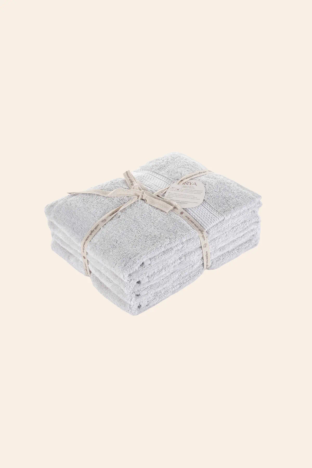Mısır %100 Mısır Pamuğu Havlu Seti Cool Grey
