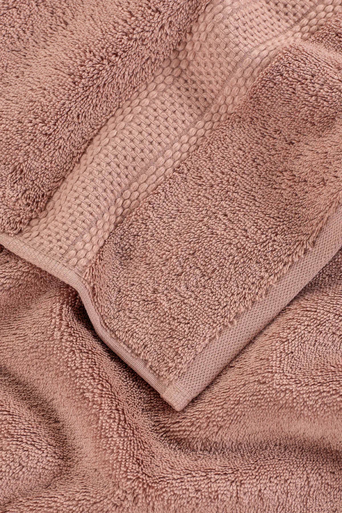 Mısır %100 Mısır Pamuğu Havlu Seti Copper Rose
