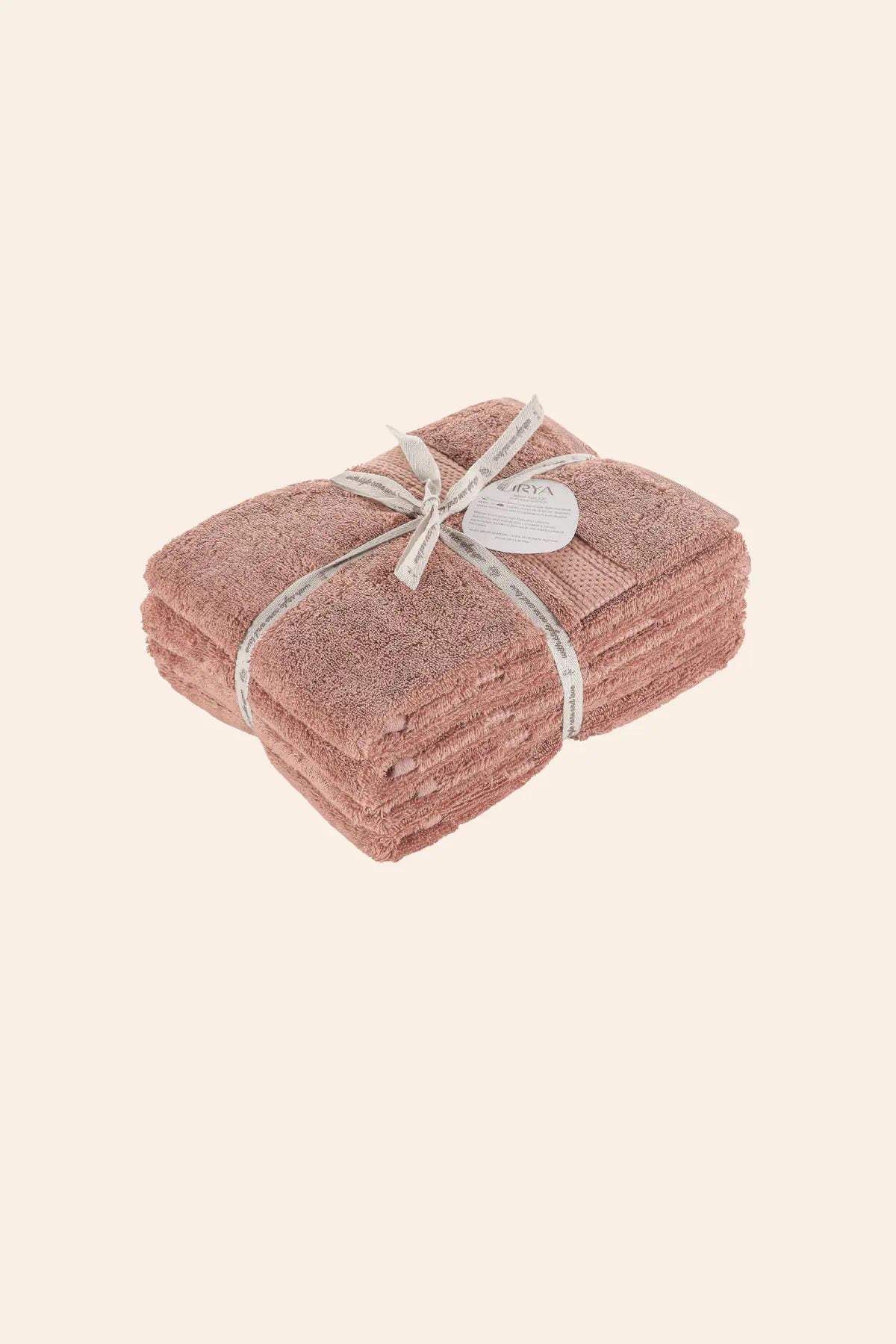 Mısır %100 Mısır Pamuğu Havlu Seti Copper Rose