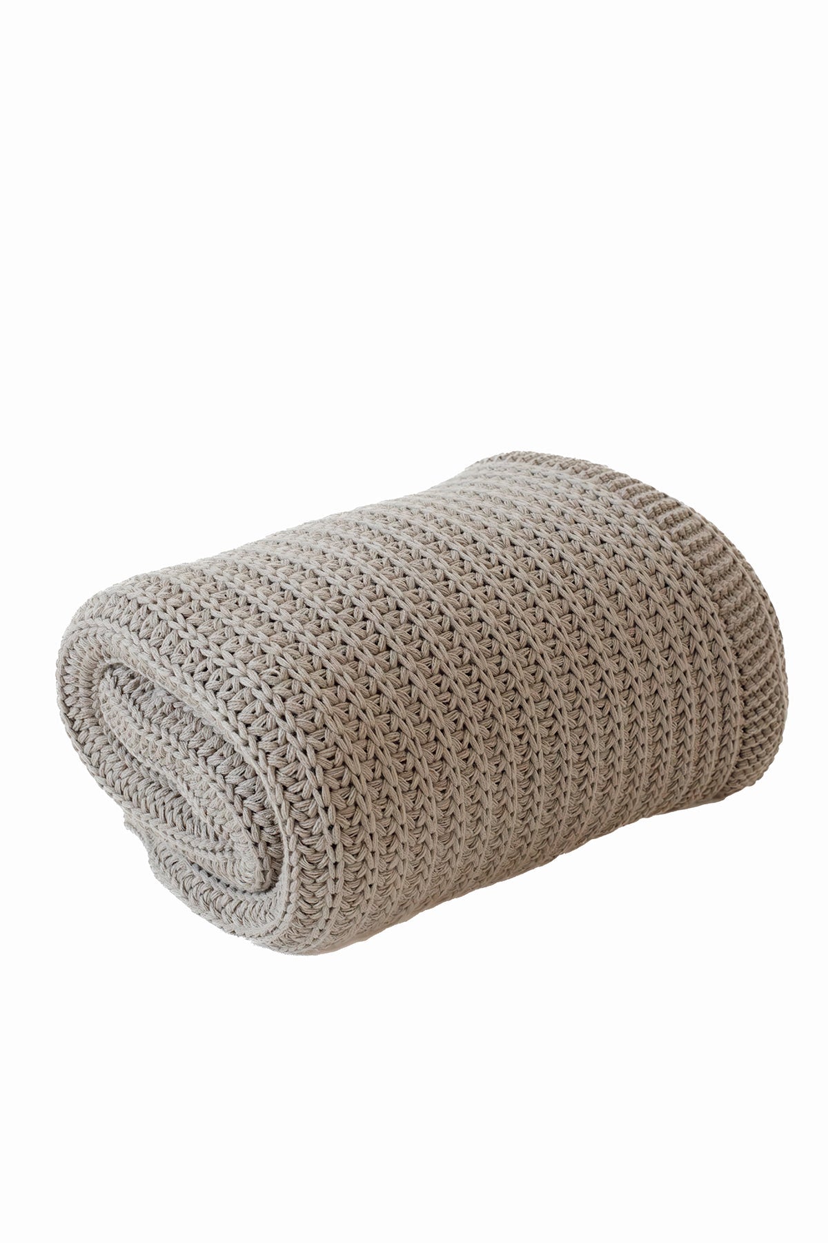 İRYA-Mist Örme Battaniye 130X170 Açık Gri-Battaniye-7-Milagron.com