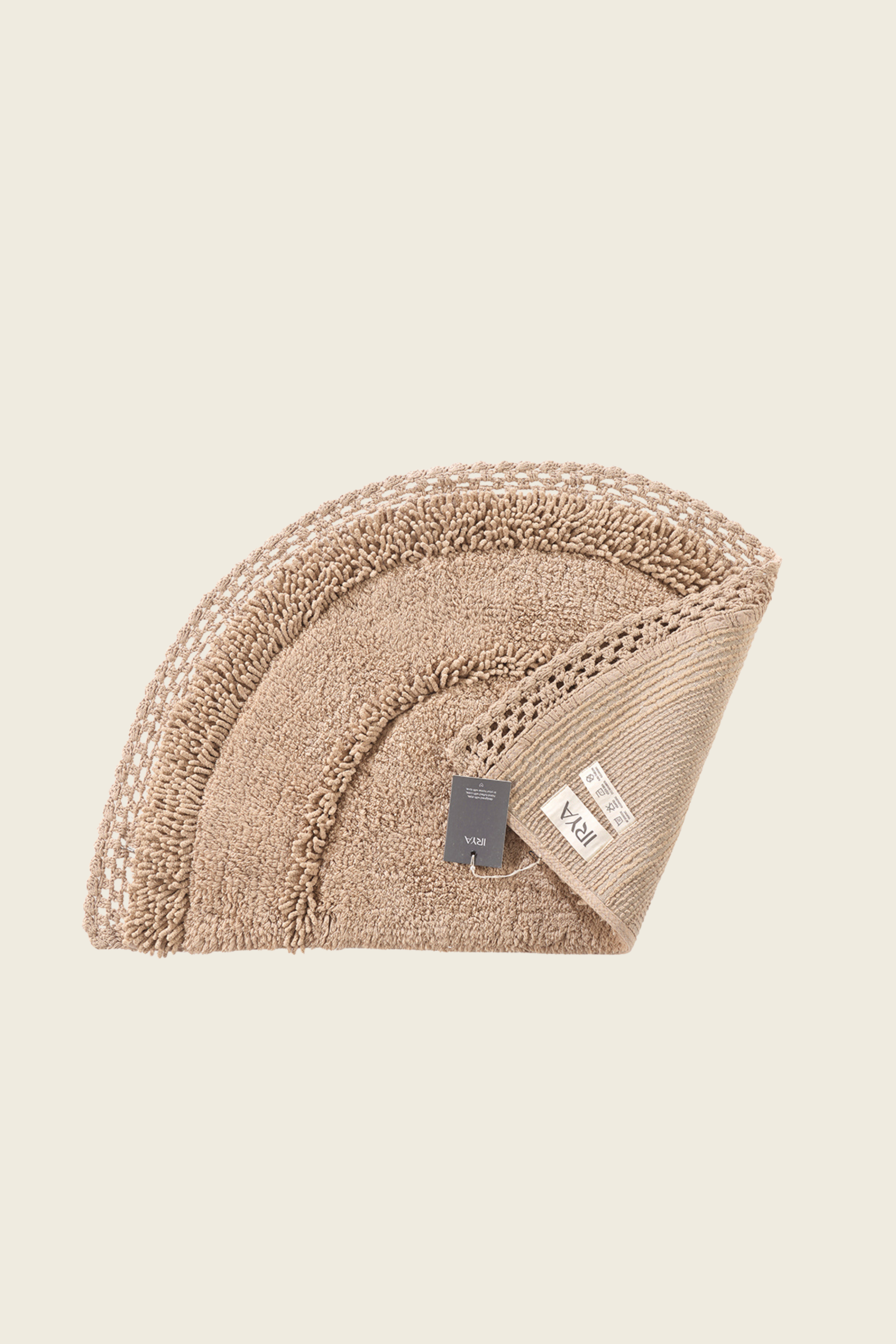 İRYA-Moon Tekli Banyo Paspası %100 Pamuk 50X80 Mocha-Paspas-5-Milagron.com