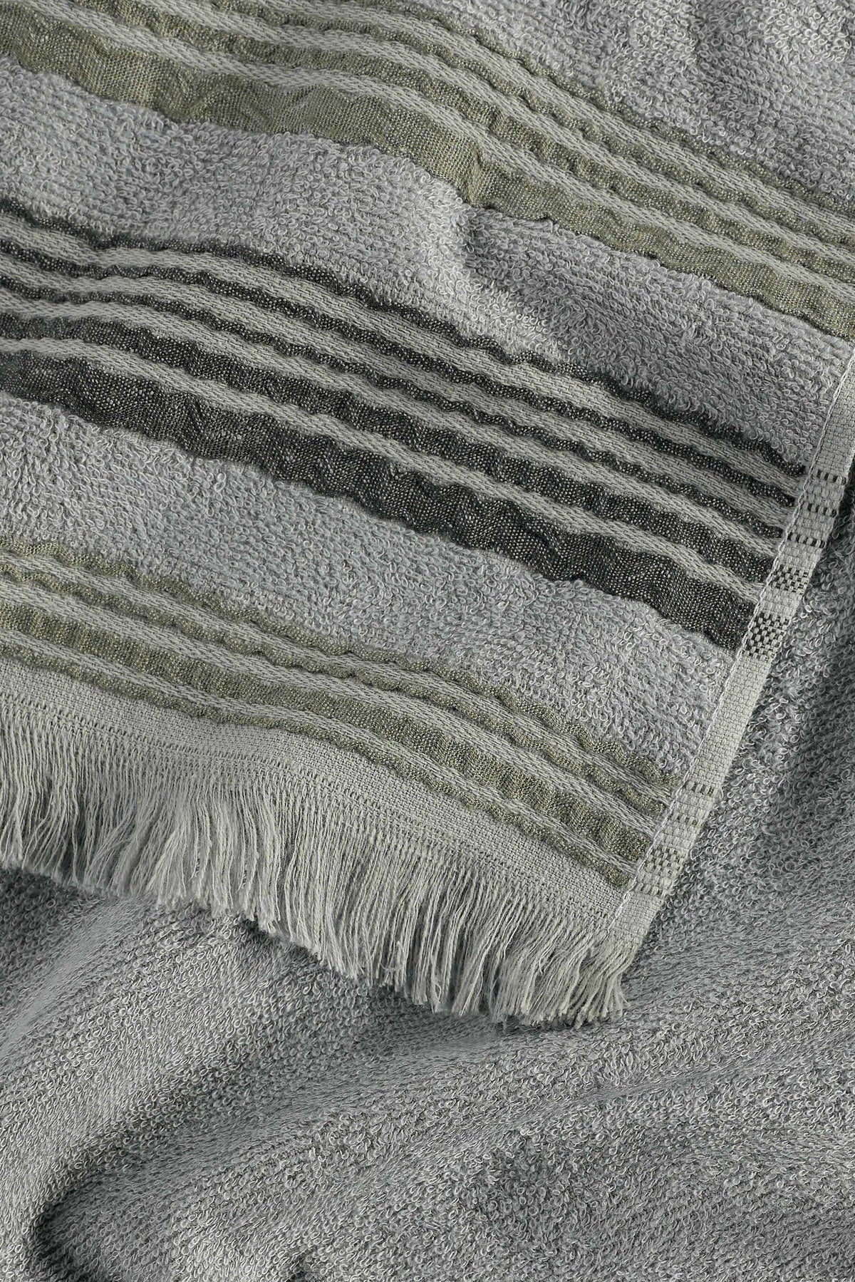 New Derin Bambu Yüz Havlusu 50X90 Cm Moss