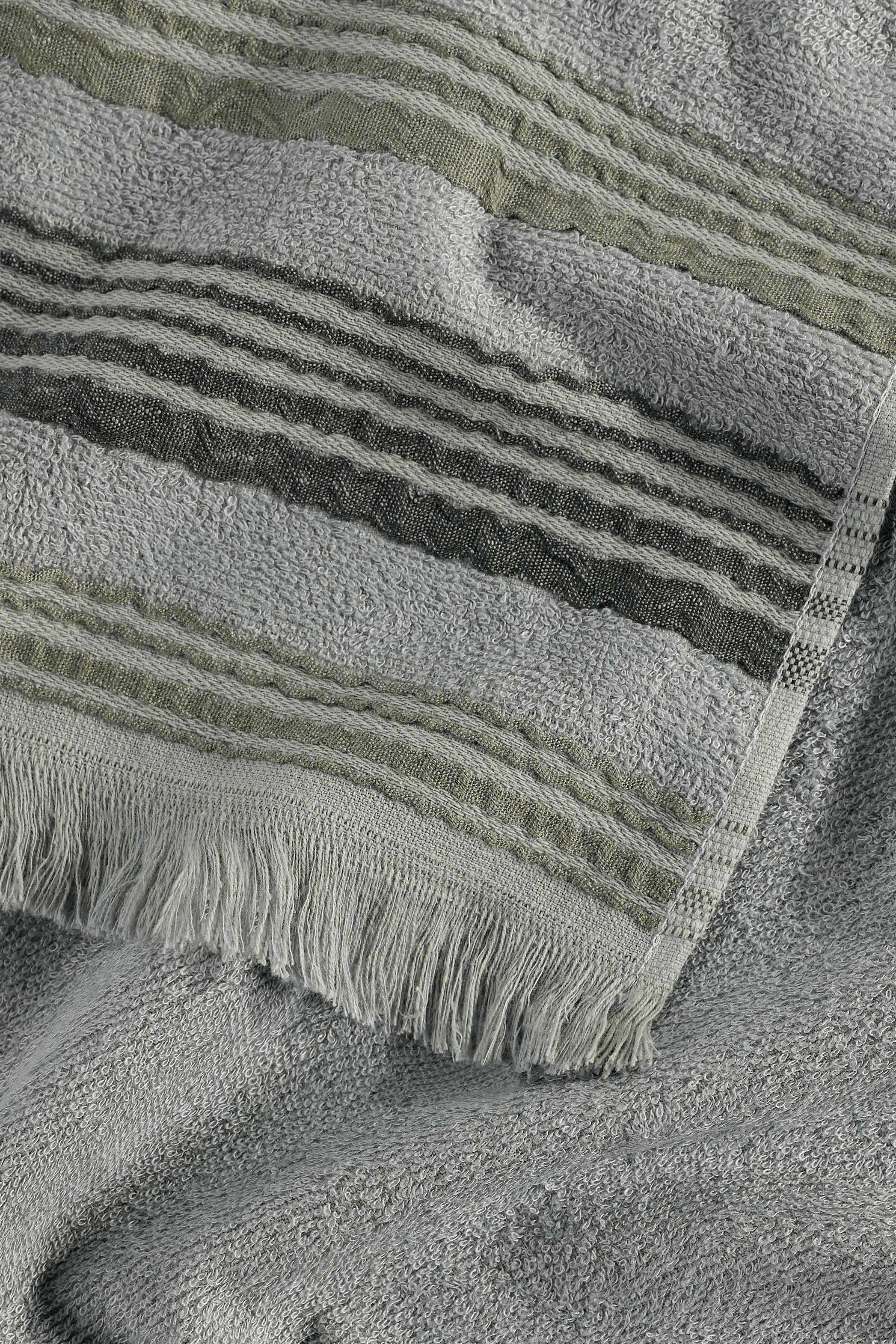 New Derin Bambu Yüz Havlusu 50X90 Cm Moss