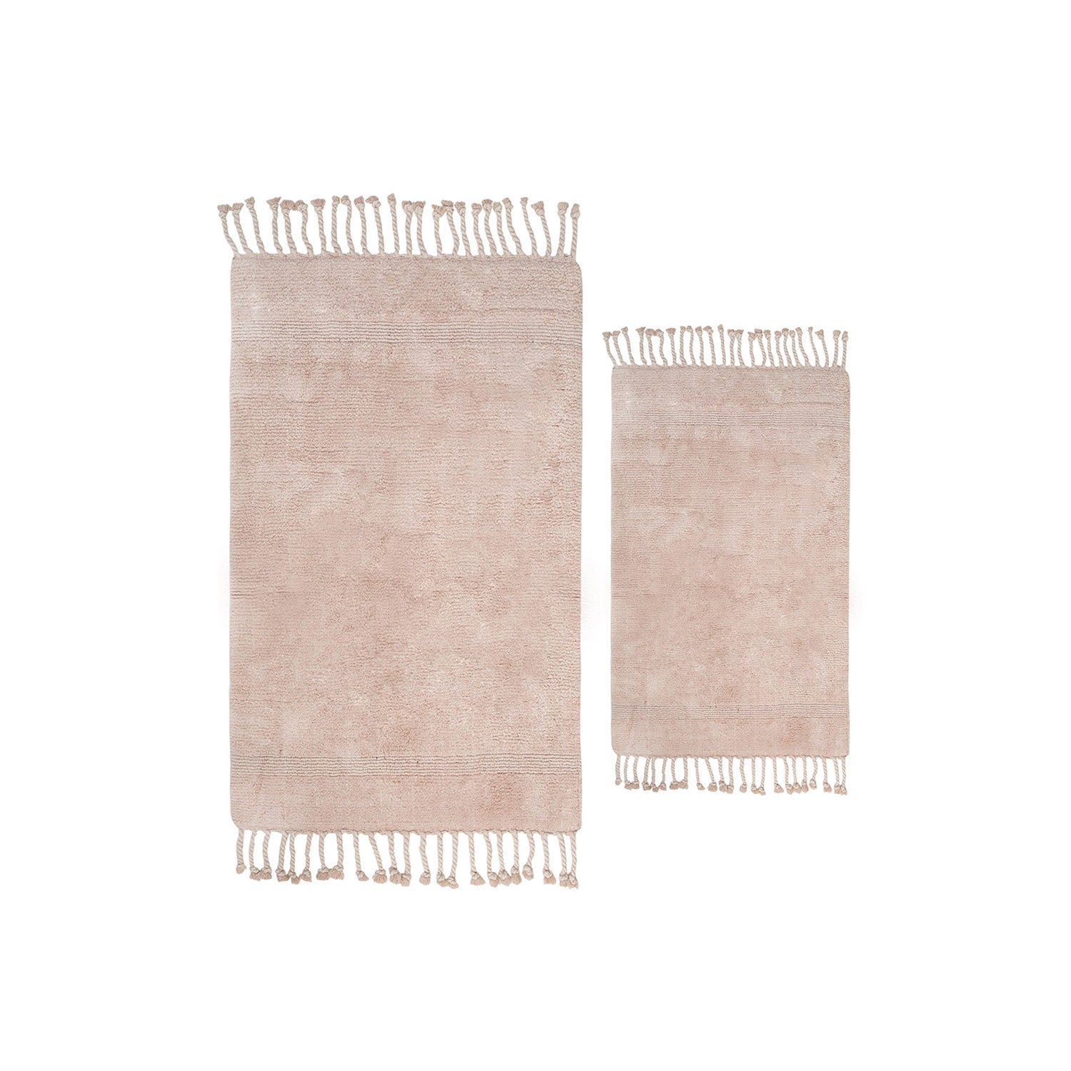 İRYA-Paloma 2’Li Takım Banyo Paspası %100 Pamuk 40X60 + 60X90 Pembe-Paspas-2-Milagron.com