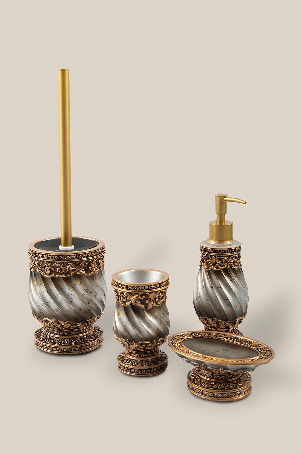 İRYA-Queen 4 Parça Banyo Seti-Banyo Düzenleyicileri-2-Milagron.com