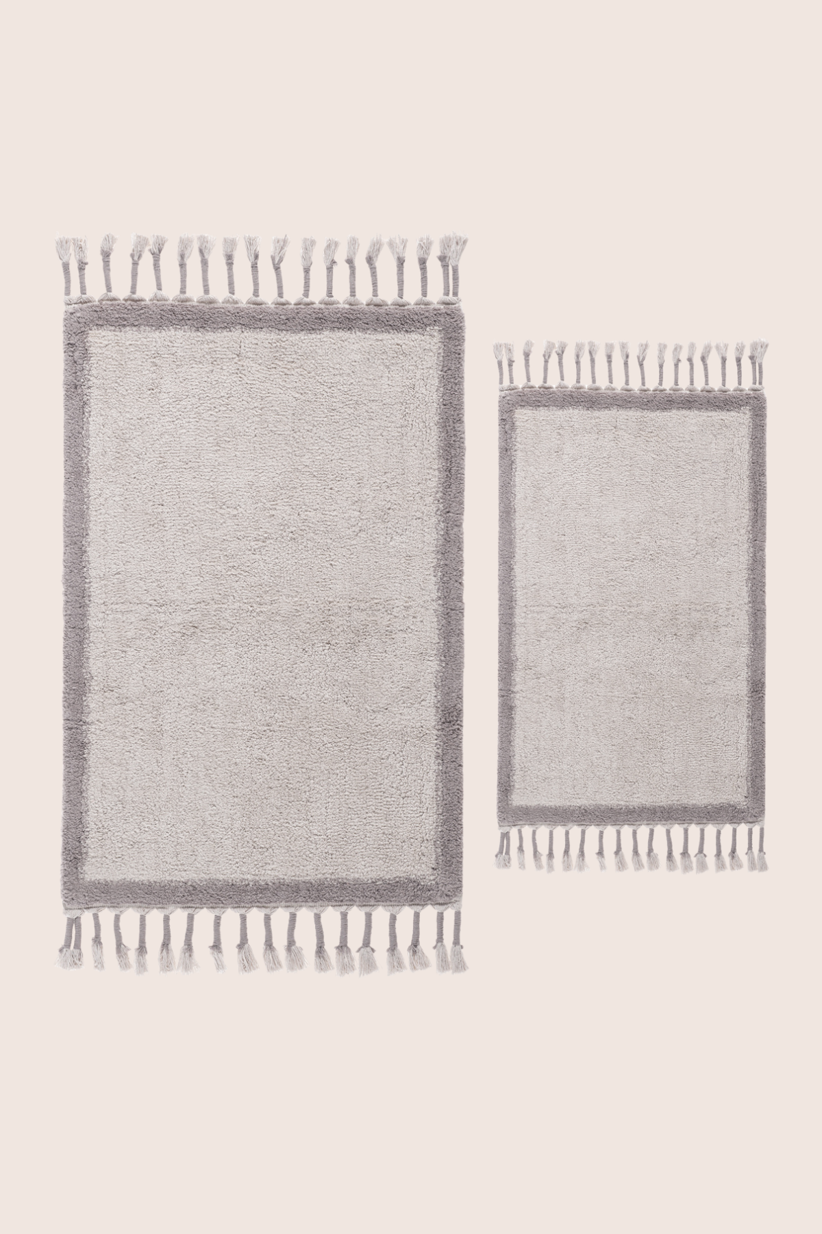İRYA-Root 2’Li Takım Banyo Paspası Bambu 40X60+60X90 Cm Koyu Gri-Banyo Paspası-4-Milagron.com