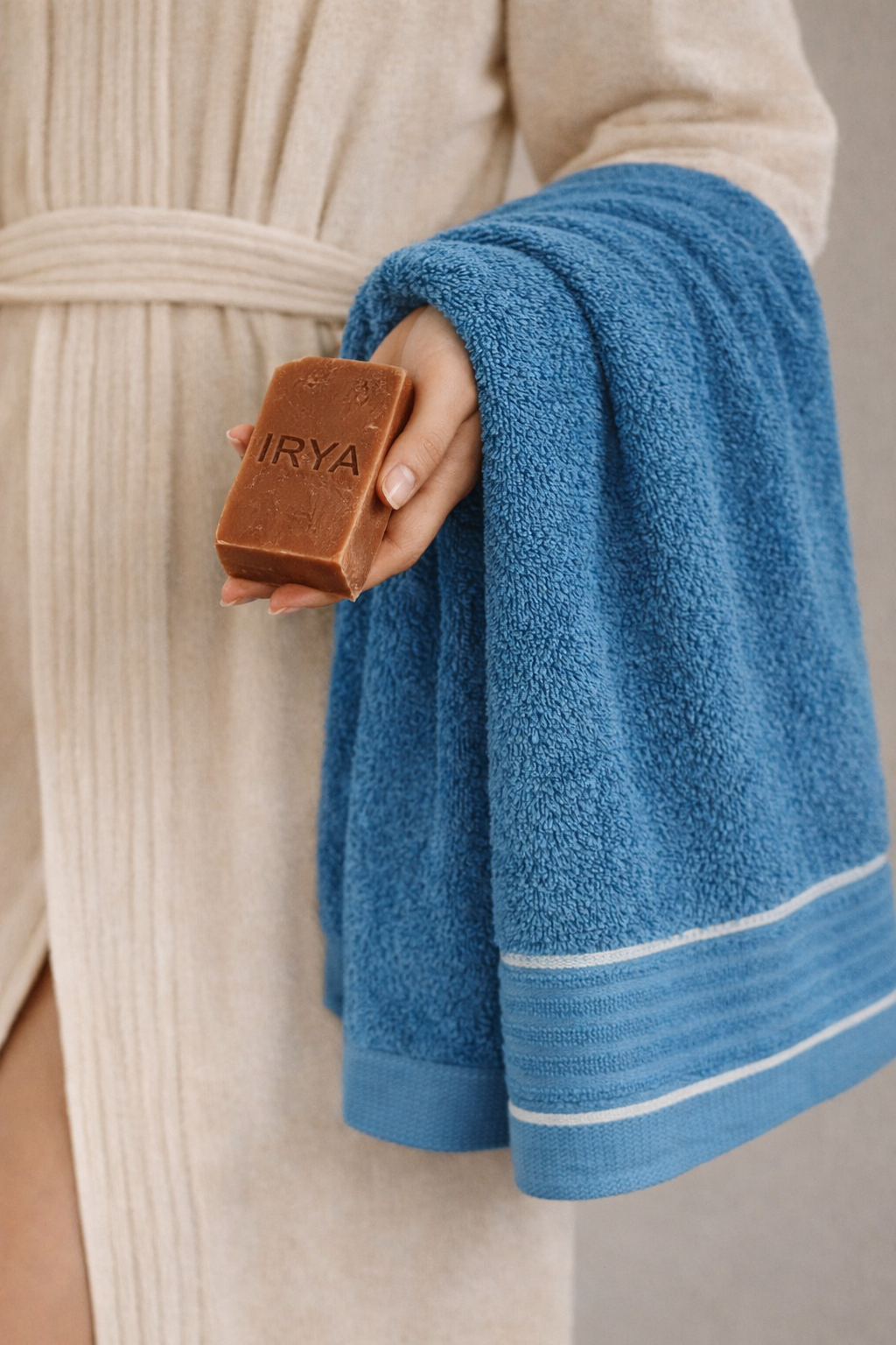 İRYA-Roya Banyo Havlusu 90X150 Cm Petrol Mavi-Havlu & Havlu Setleri-1-Milagron.com