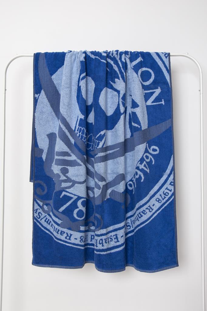 Irya-Sansibar Plaj Havlusu Mavi 100x180-Peştamal-2-Milagron.com