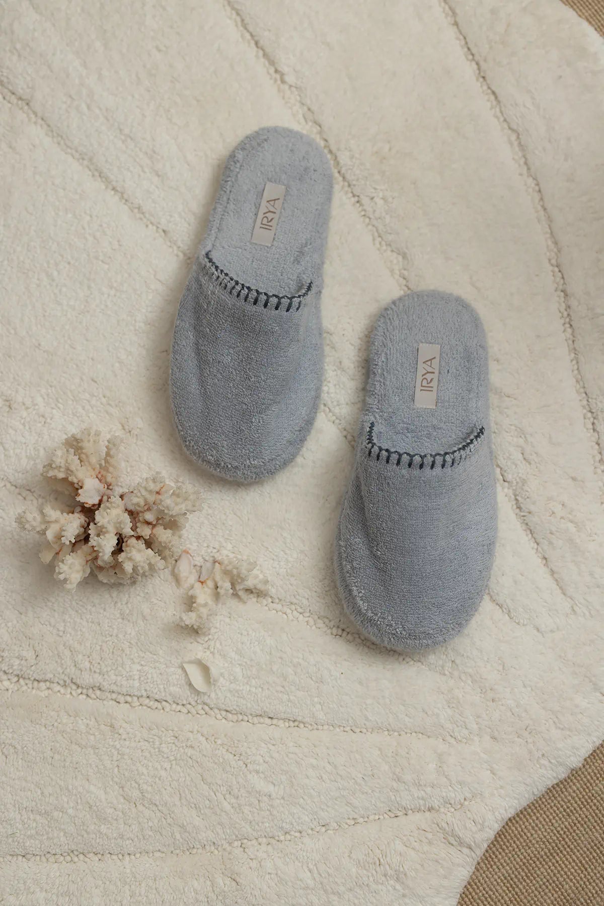 Shadow Unisex Kalın Tabanlı Havlu Terlik Misty Blue
