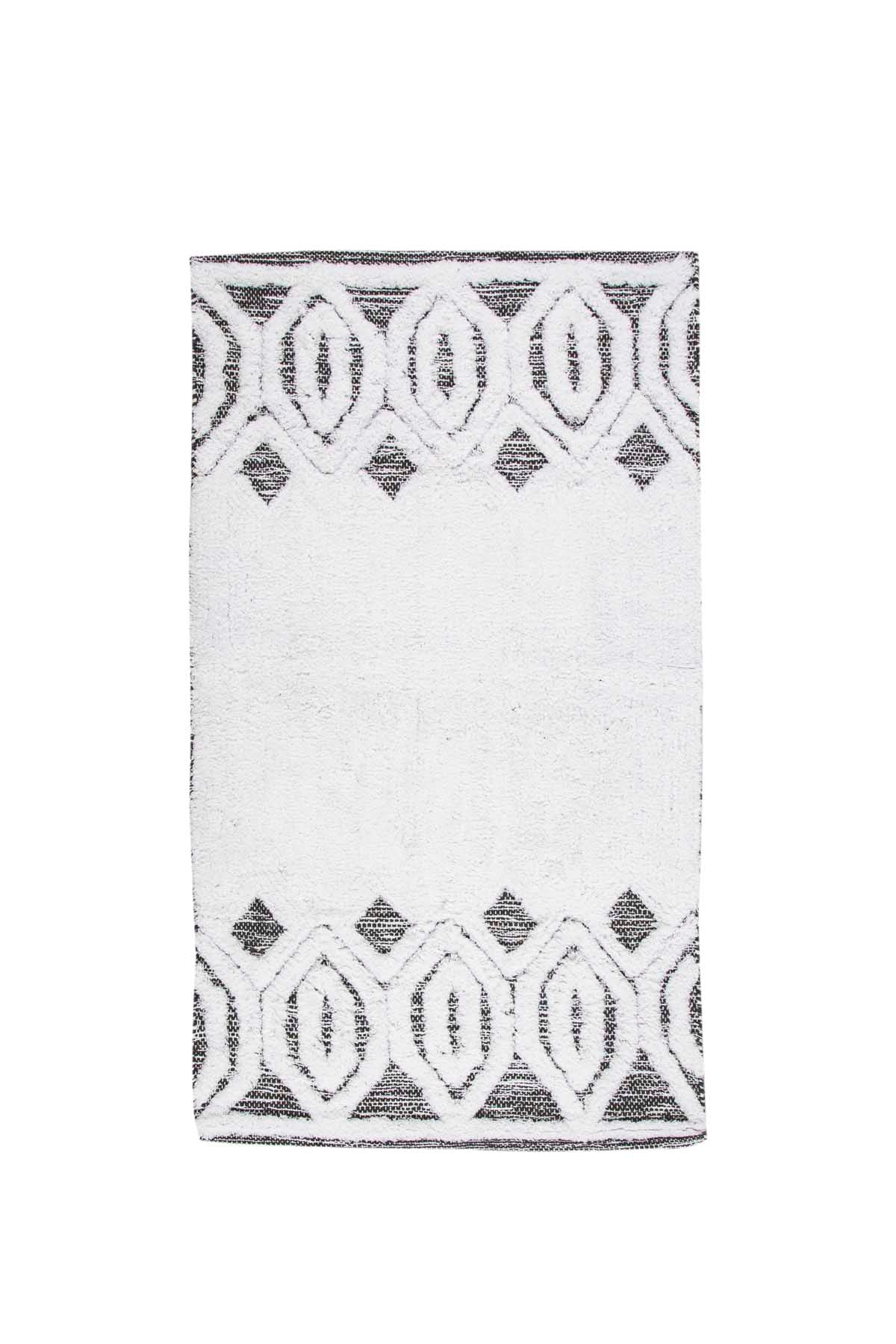 İRYA-Sherry Tekli Banyo Paspası %100 Pamuk 70X110 Gri-Paspas-2-Milagron.com