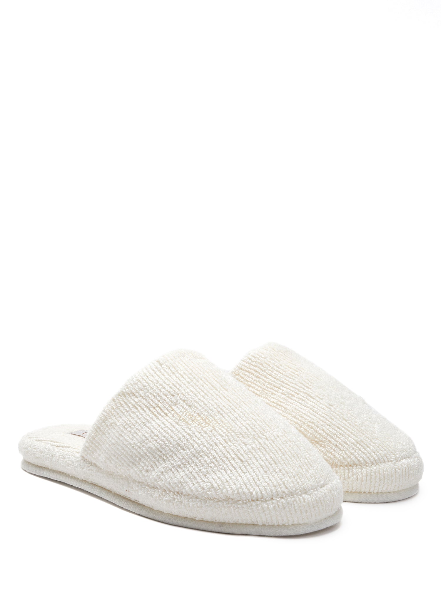 İRYA-Solena Unisex Kalın Tabanlı Havlu Terlik Ekru-Sandalet & Terlik-6-Milagron.com