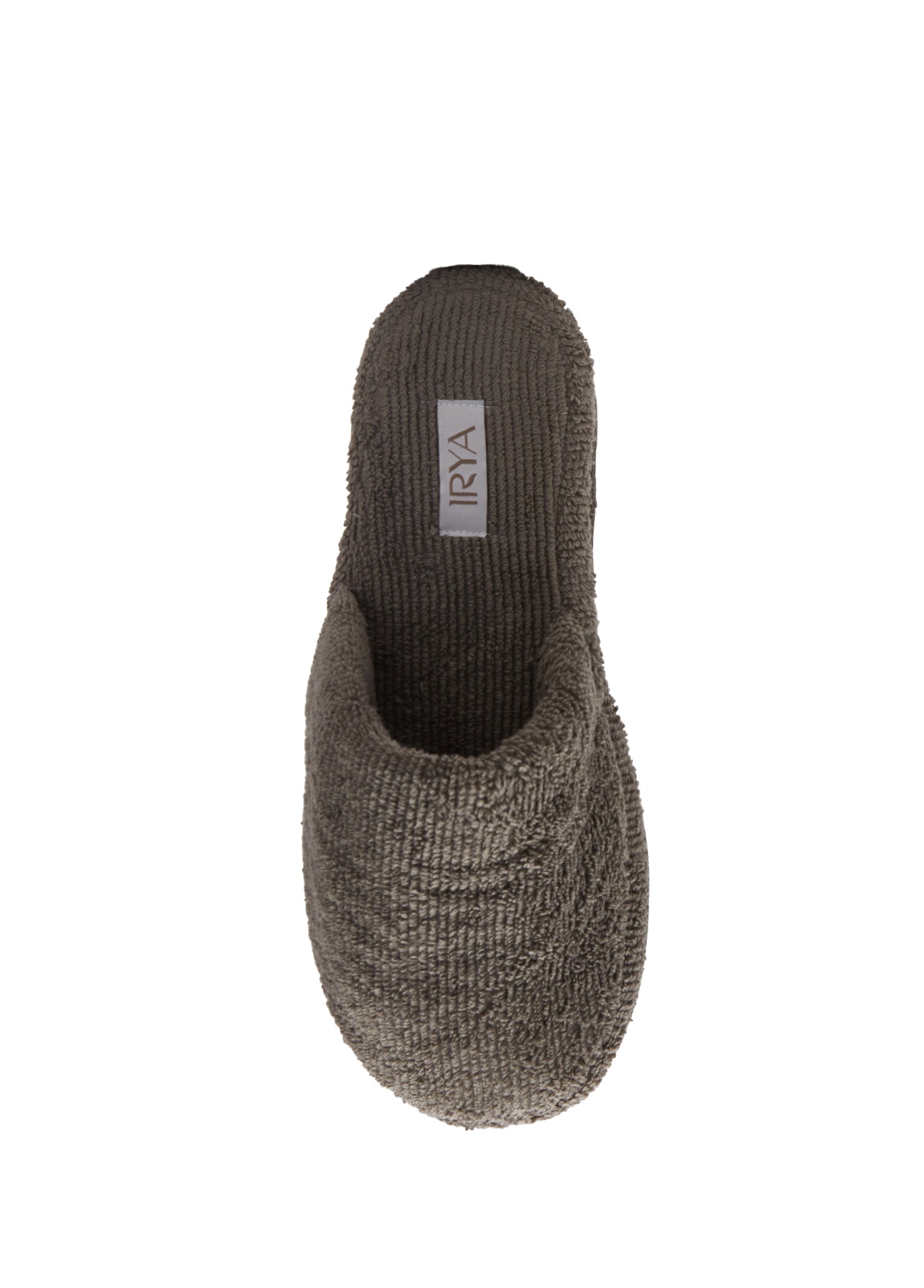 İRYA-Solena Unisex Kalın Tabanlı Havlu Terlik Gri-Sandalet & Terlik-7-Milagron.com