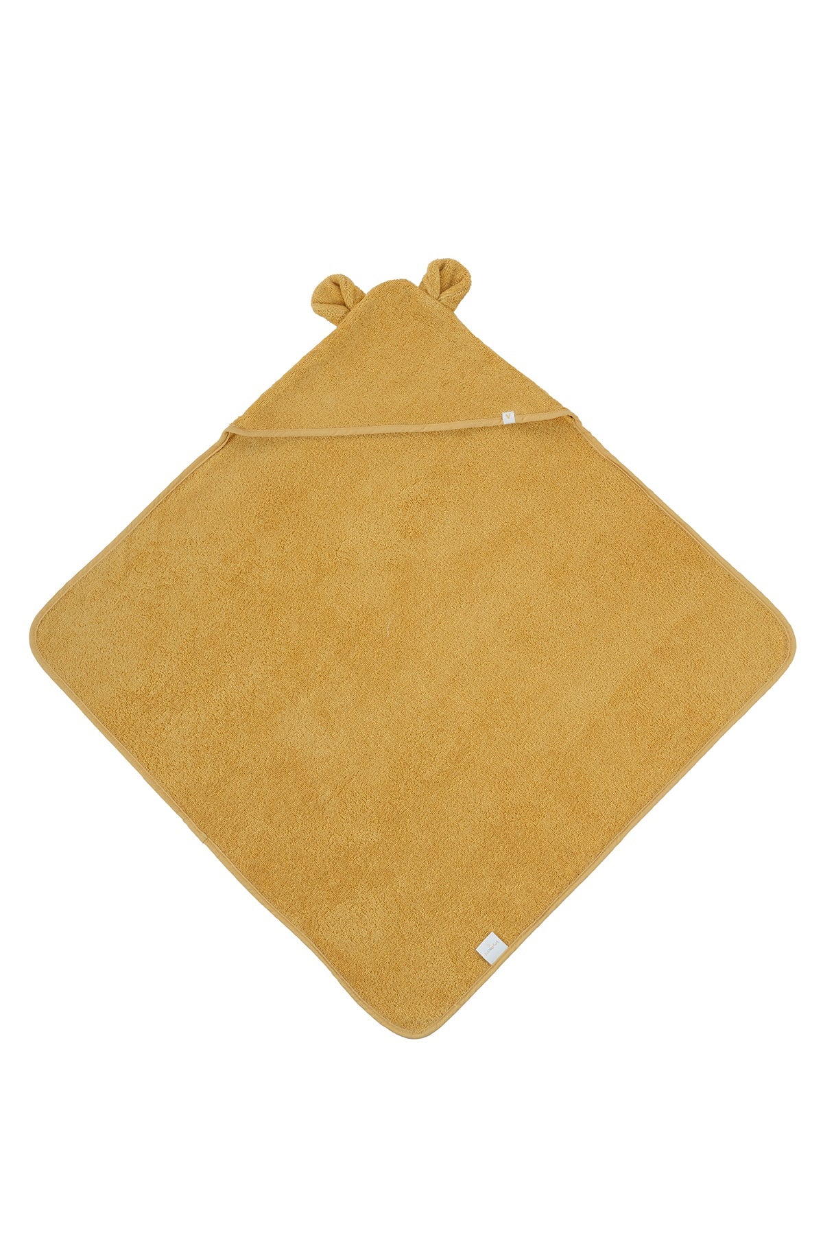 İRYA-Tiny Bear Organik Pamuk Bebek Kundak Hardal 75X75-Kundak-3-Milagron.com
