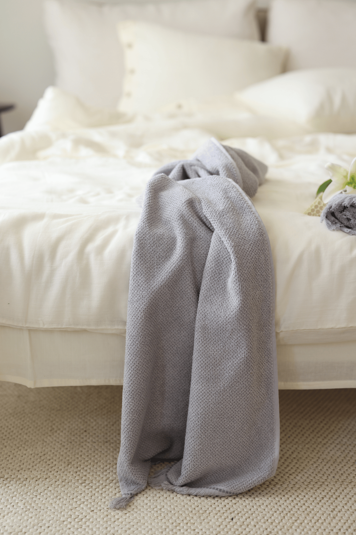 Irya-Travertine%100 Pamuk Banyo Havlusu 70x140 Gri-Havlu-9-Milagron.com