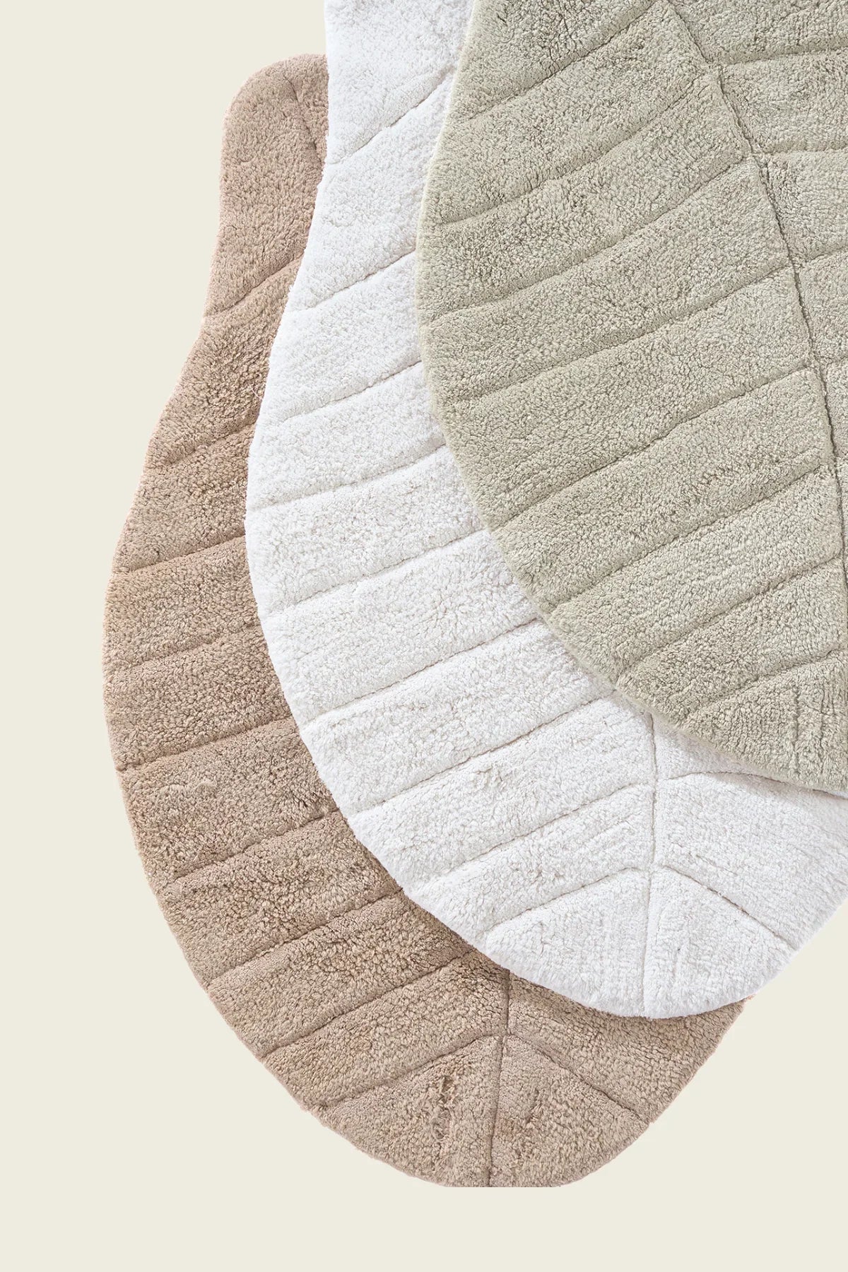 İRYA-Tropic Tekli Banyo Paspası %100 Pamuk 70X110 Bej-Paspas-9-Milagron.com