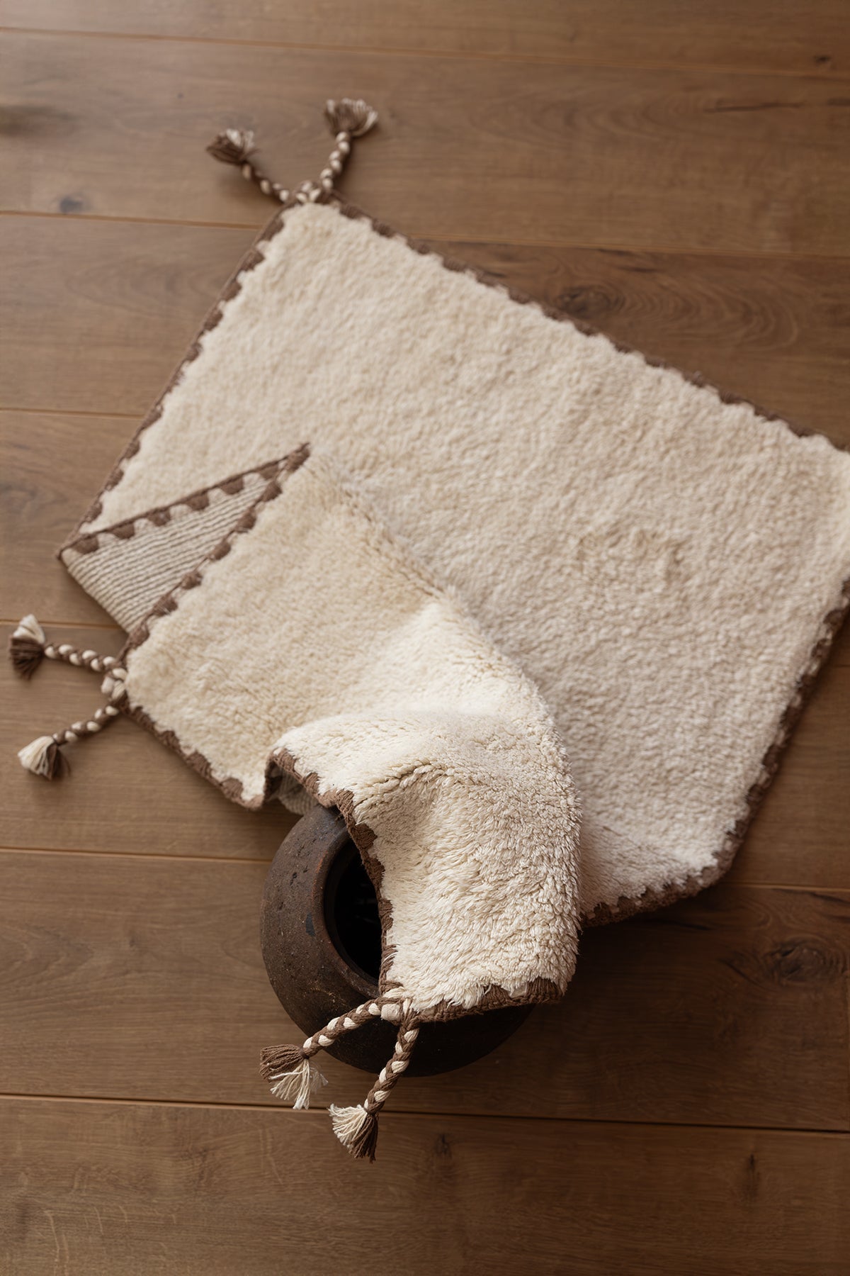 İRYA-Vina Tekli Banyo Paspası Bambu 50X80 Cm Açık Bej-Paspas-4-Milagron.com