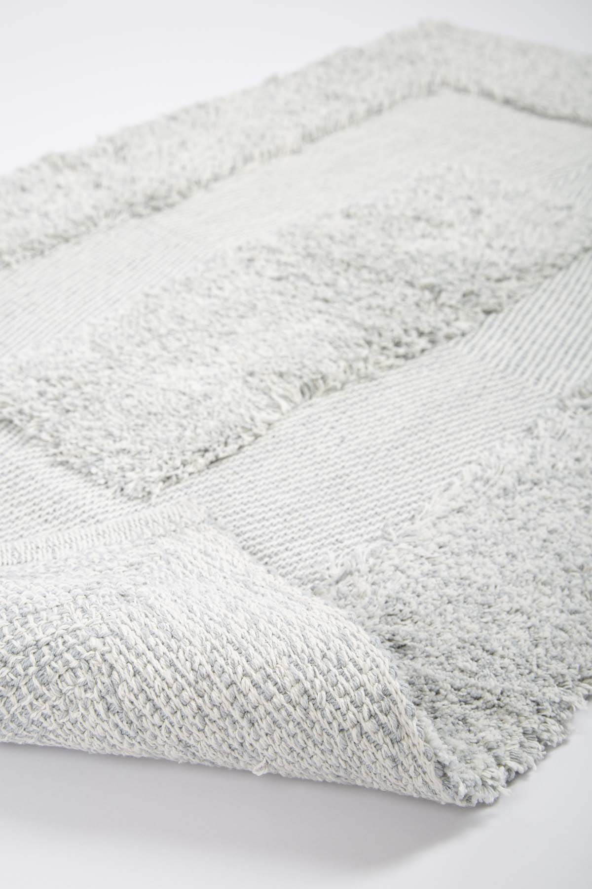 Irya-Vivian Tekli Banyo Paspası %100 Pamuk 70x110 Mavi-Banyo Paspası-6-Milagron.com