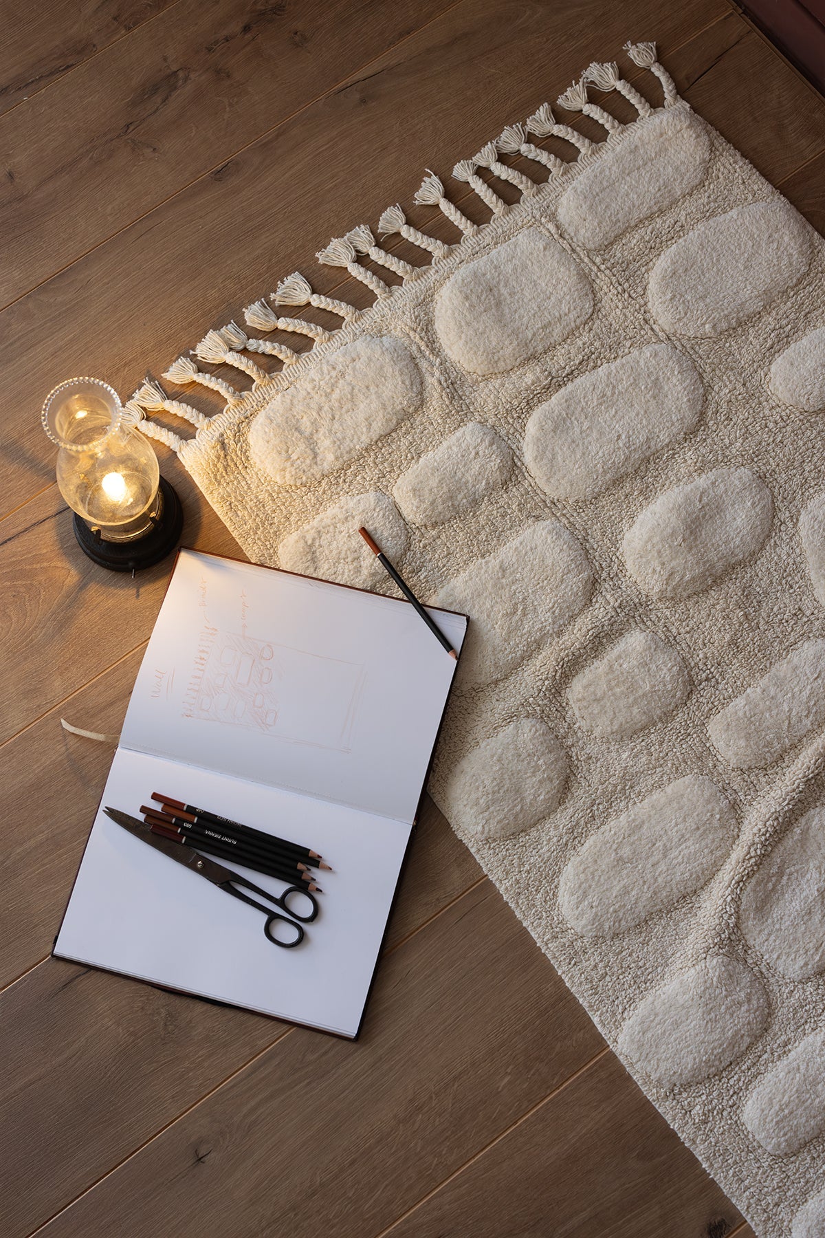İRYA-Wall Tekli Banyo Paspası %100 Pamuk 60X100 Cm Ekru-Paspas-2-Milagron.com
