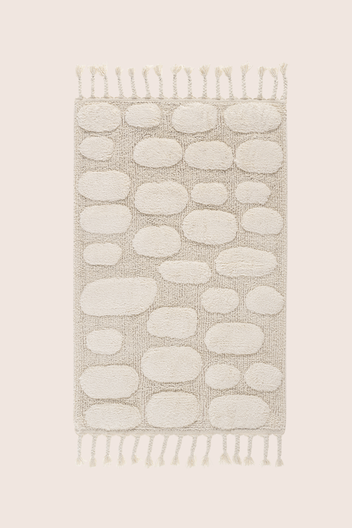 İRYA-Wall Tekli Banyo Paspası %100 Pamuk 60X100 Cm Ekru-Paspas-6-Milagron.com