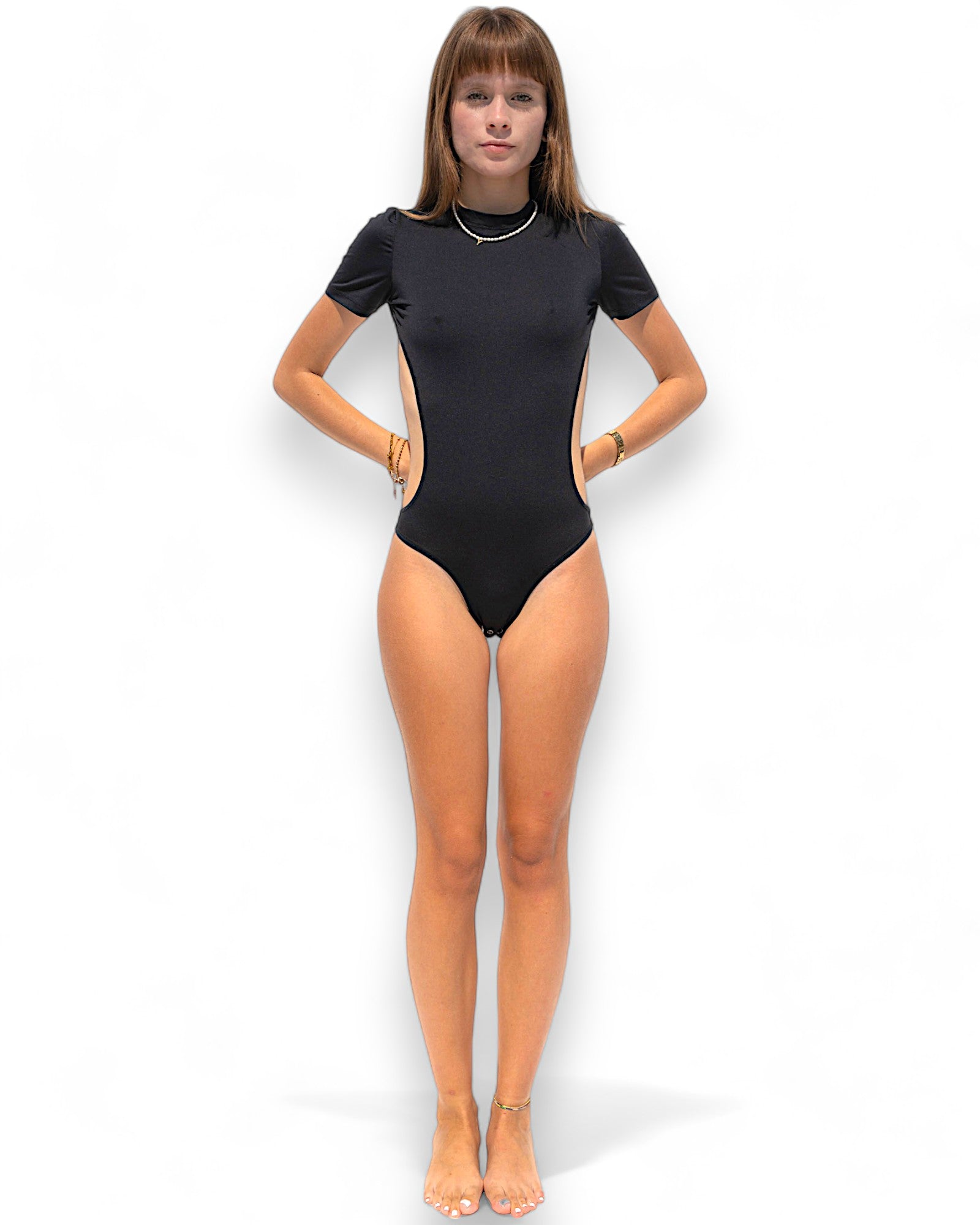 Iamlovein-Black Raya Bodysuit-Bodysuit-1-Milagron.com